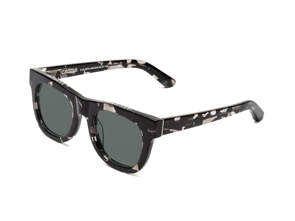 Caddis D28 Sunglasses - Black Tortoise - Polarized Grey