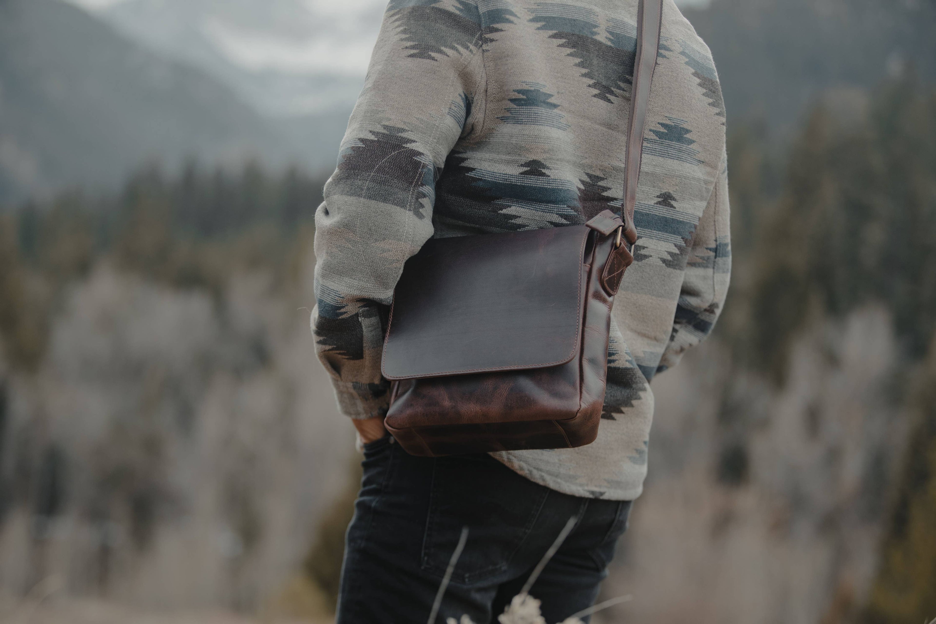 Cordova Buffalo Leather Messenger Bag