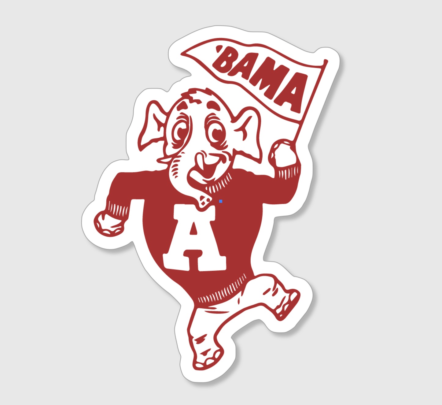 Vintage Big Al Sticker