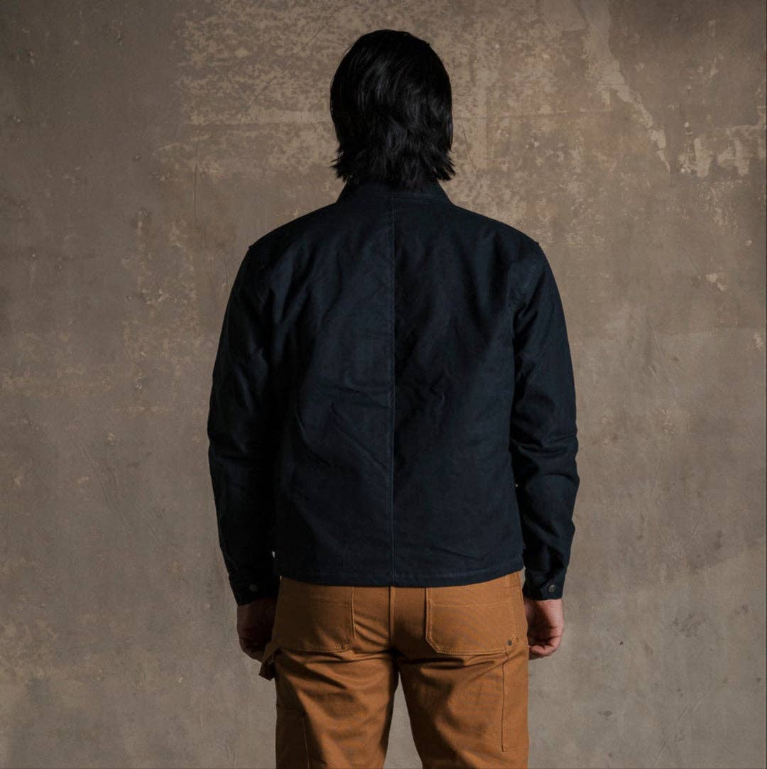 Cabin Jacket w/ Zipper - Waxed Black