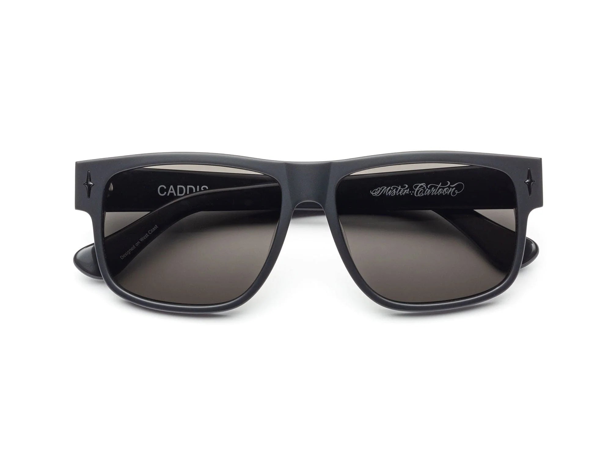 Caddis Mister Cartoon Sunglasses Dark Metallic Grey - Polarized Grey