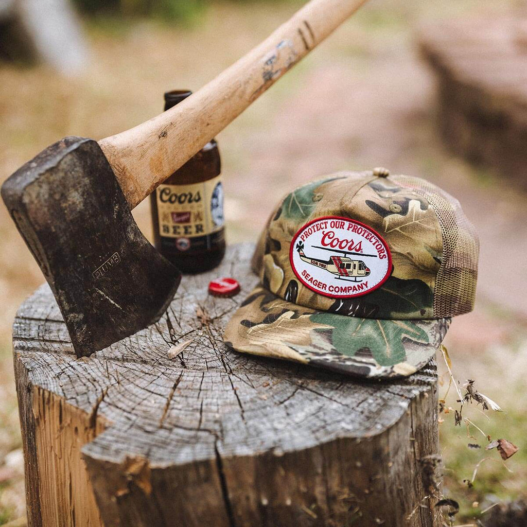 Seager x Coors Banquet Helo Trucker Snapback Camo