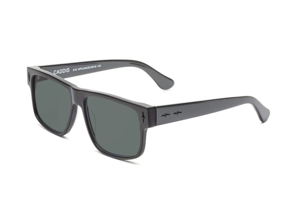 Caddis Mister Cartoon Sunglasses Dark Metallic Grey - Polarized Grey