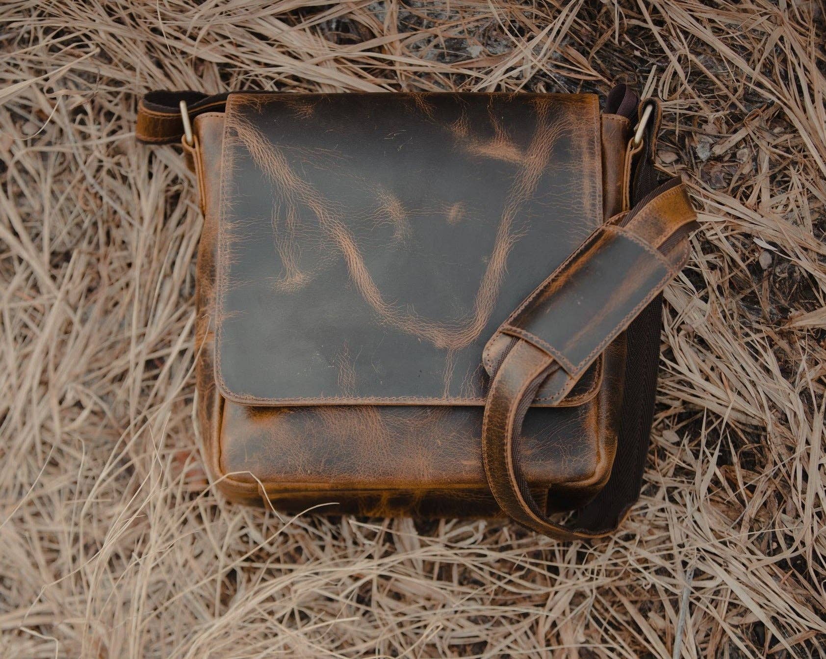 Cordova Buffalo Leather Messenger Bag