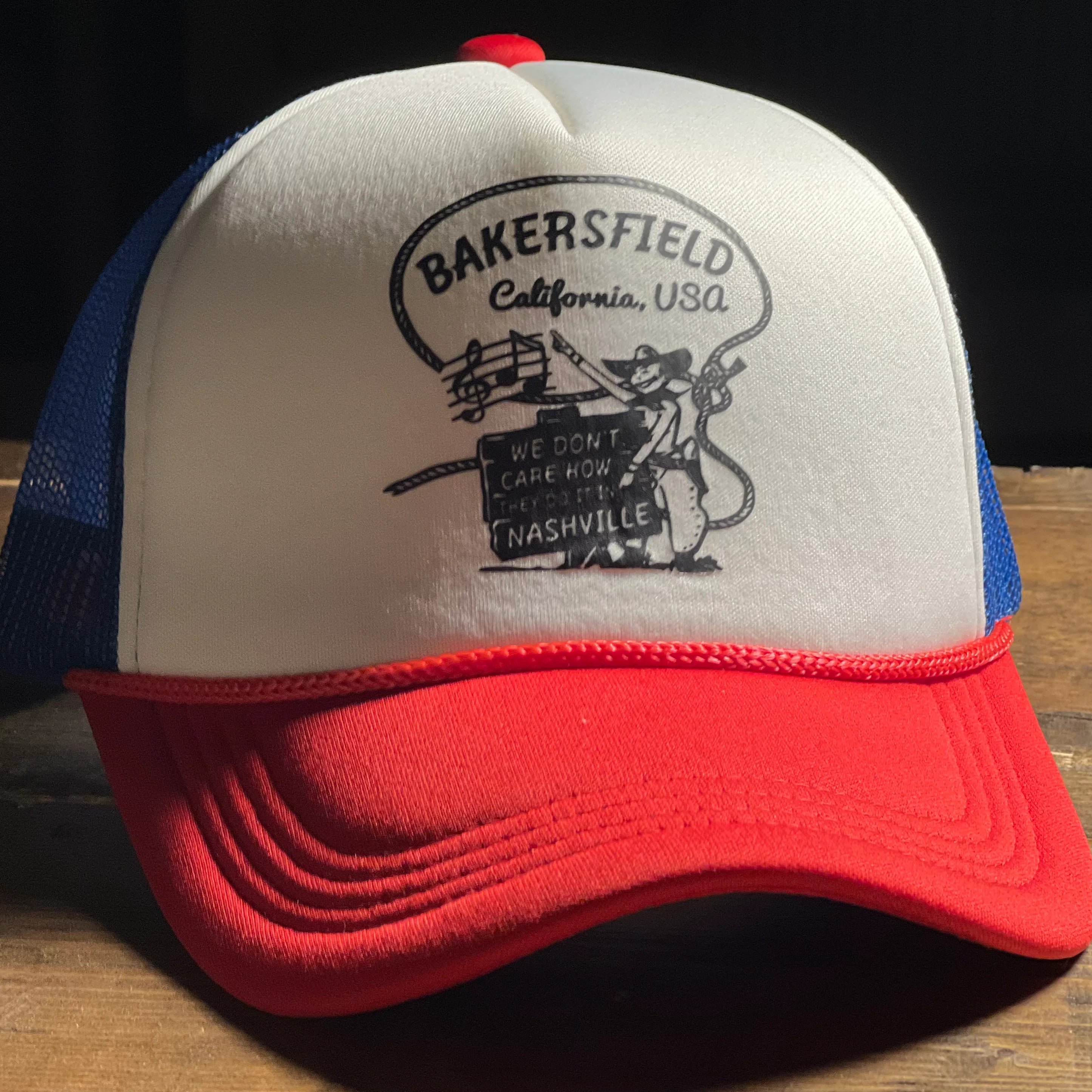Bakersfield - “We Don’t Care How They Do It in Nashville” Foam Trucker w/Rope