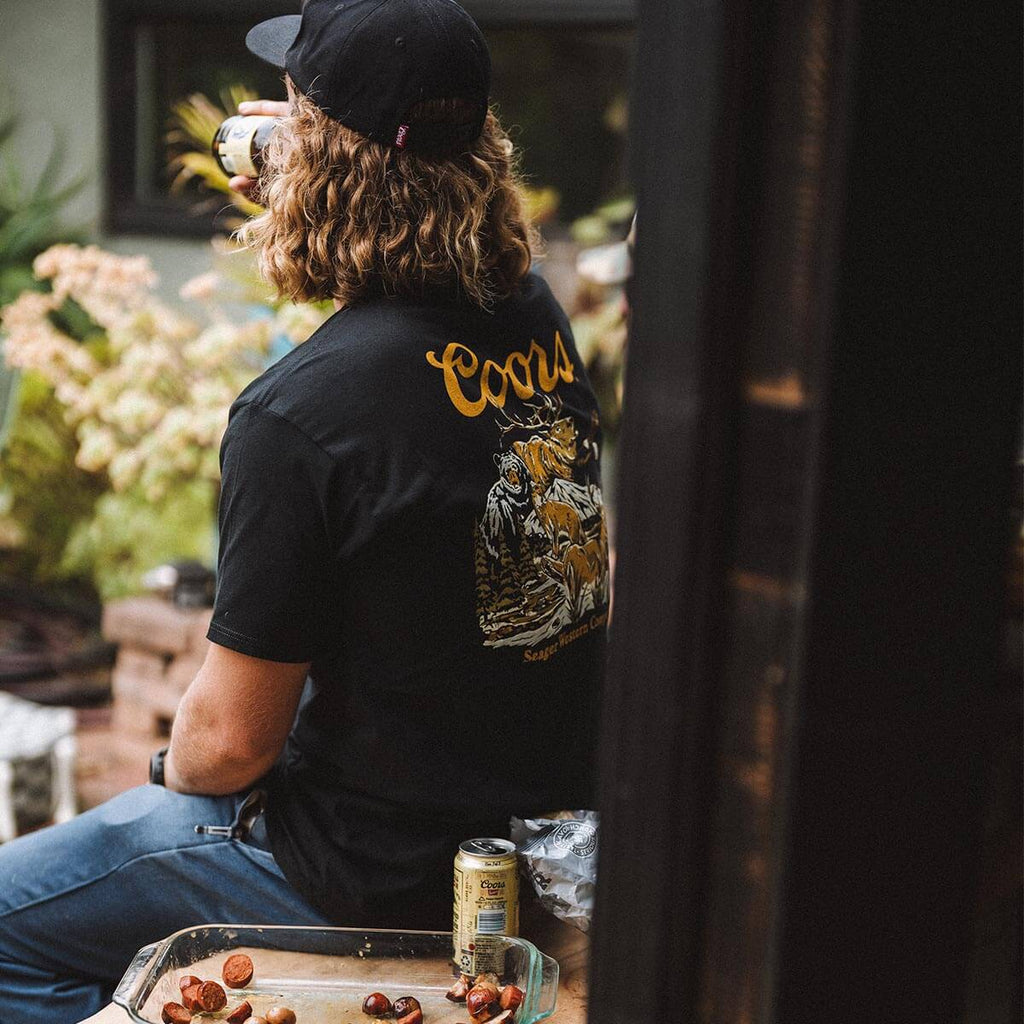 Seager x Coors Banquet Preserve Tee Black- Black