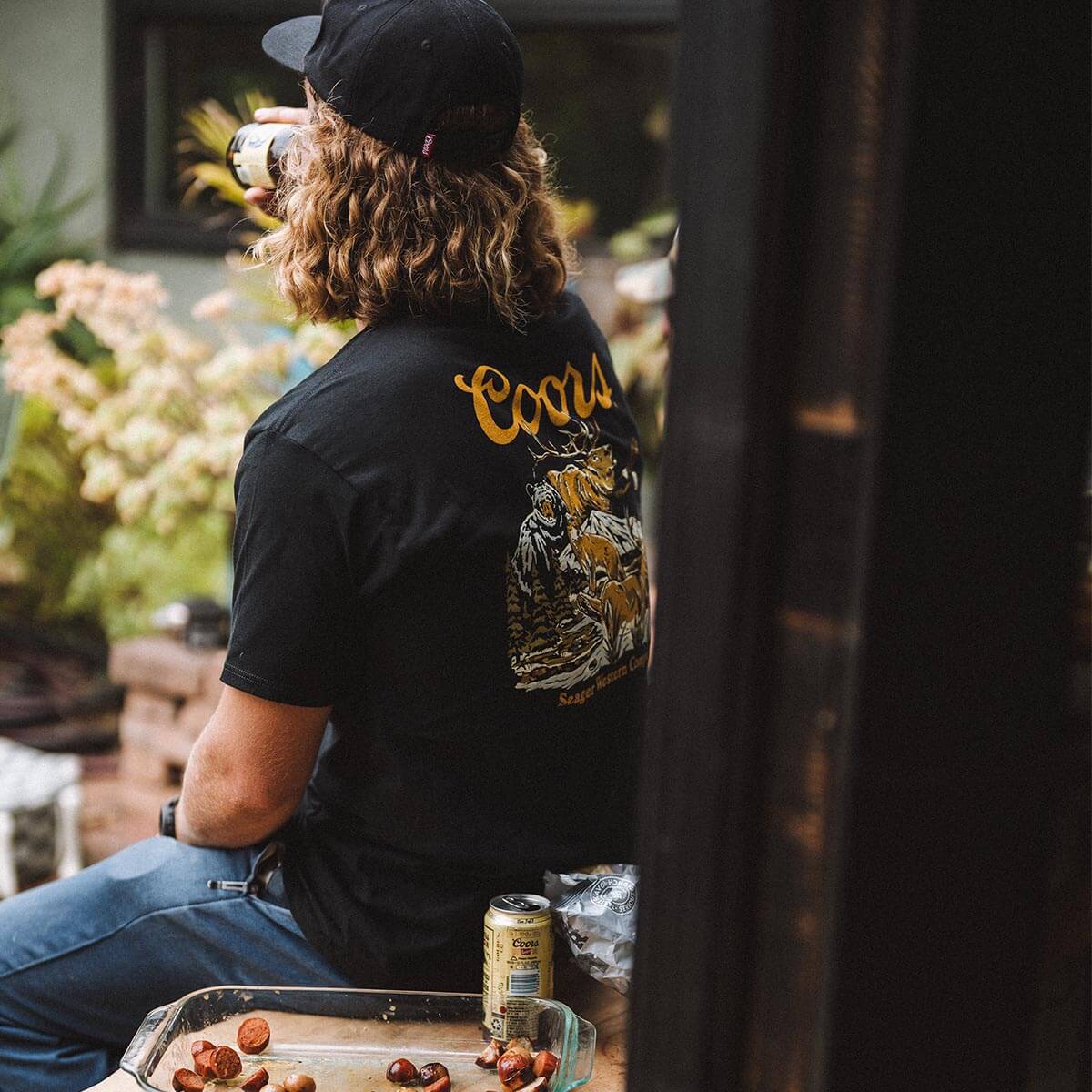 Seager x Coors Banquet Preserve Tee Black- Black