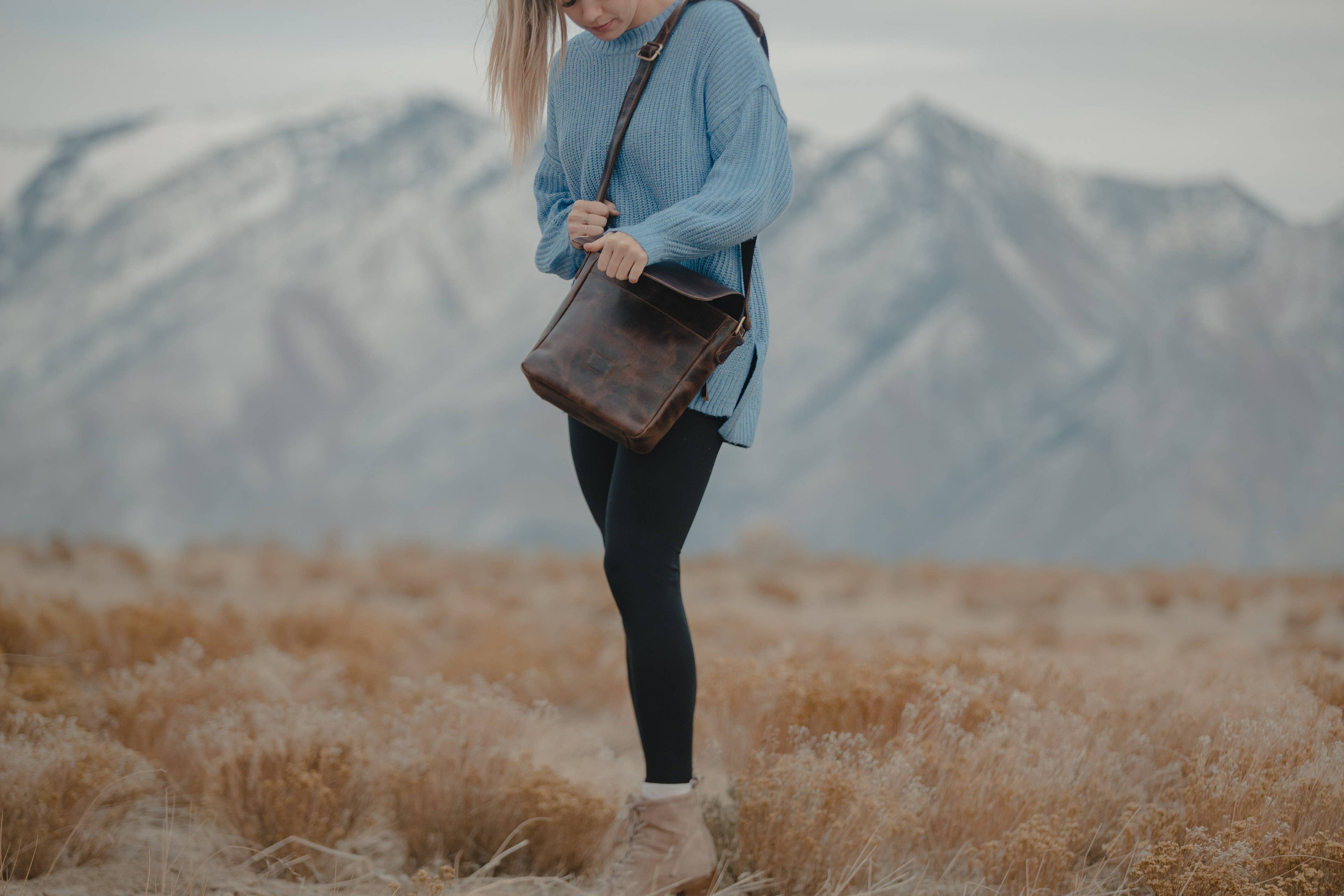 Cordova Buffalo Leather Messenger Bag