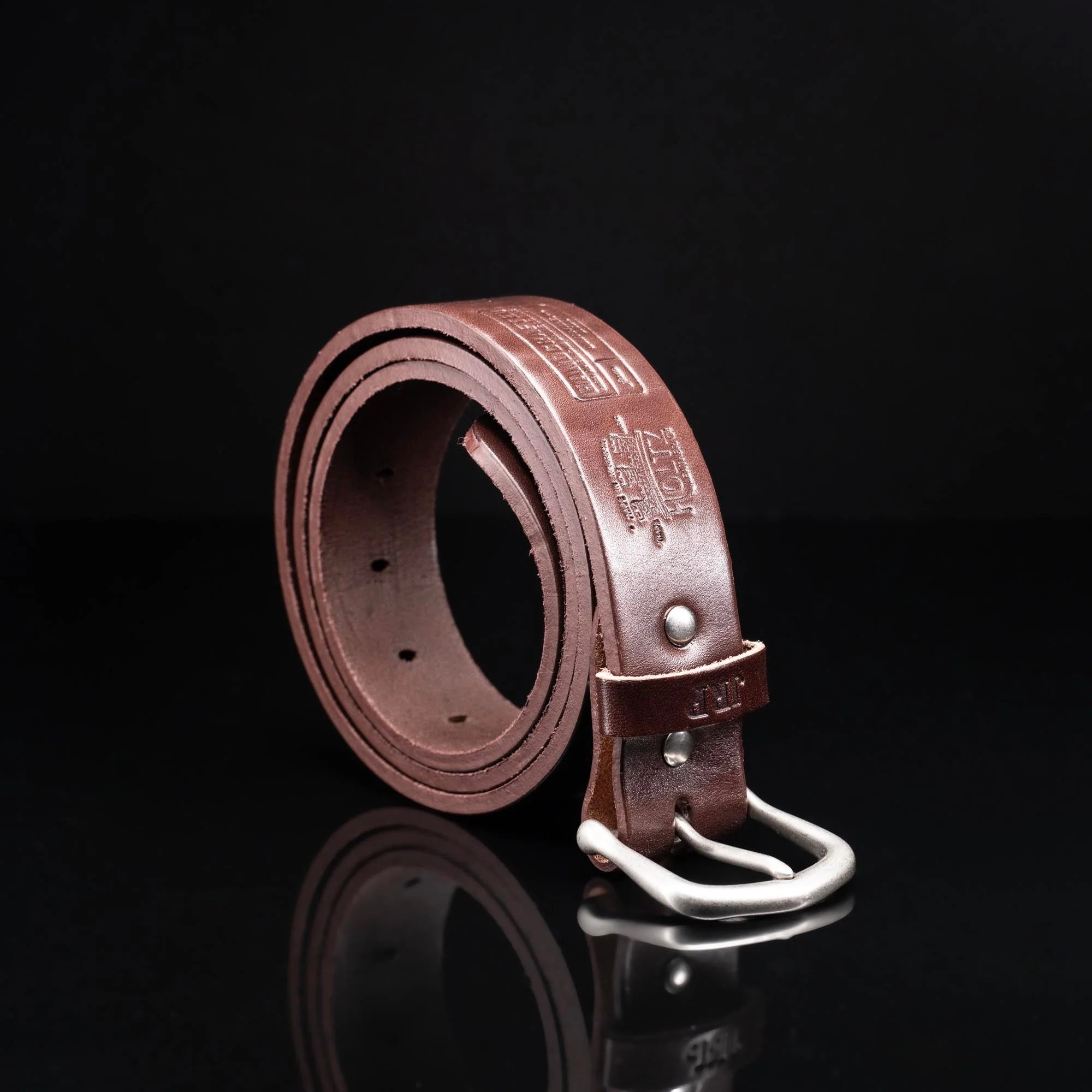 Bridle Leather Men's Casual Belt - Dark Brown