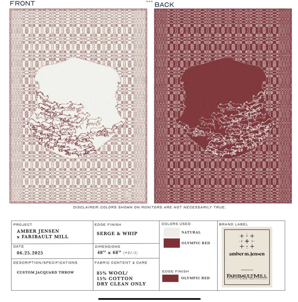 Amber Jensen Textiles Faribault Mill Blanket