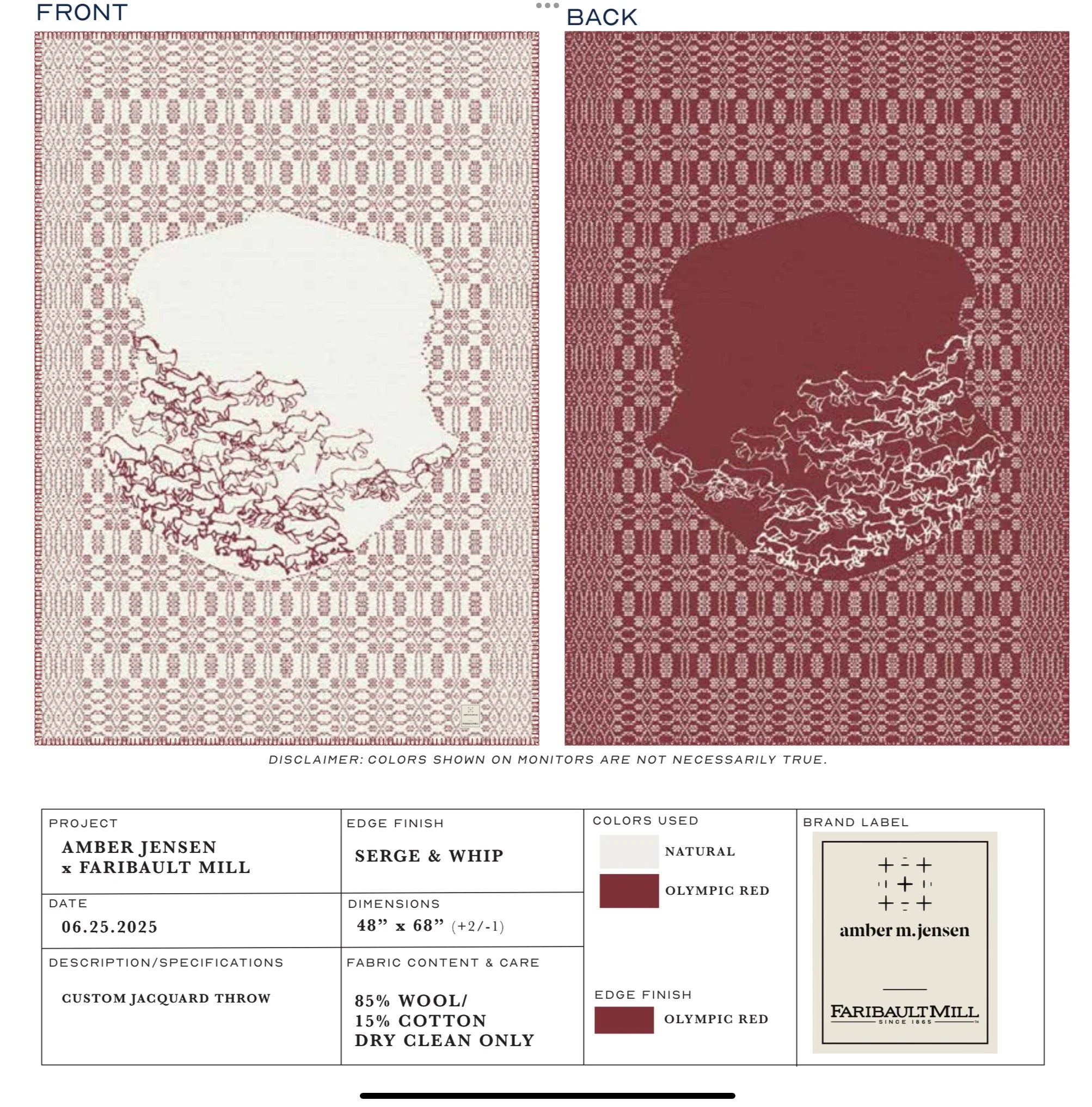 Amber Jensen Textiles Faribault Mill Blanket