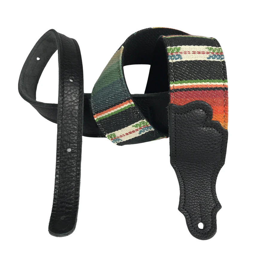 2′′ Saddle Blanket Guitar Strap Black