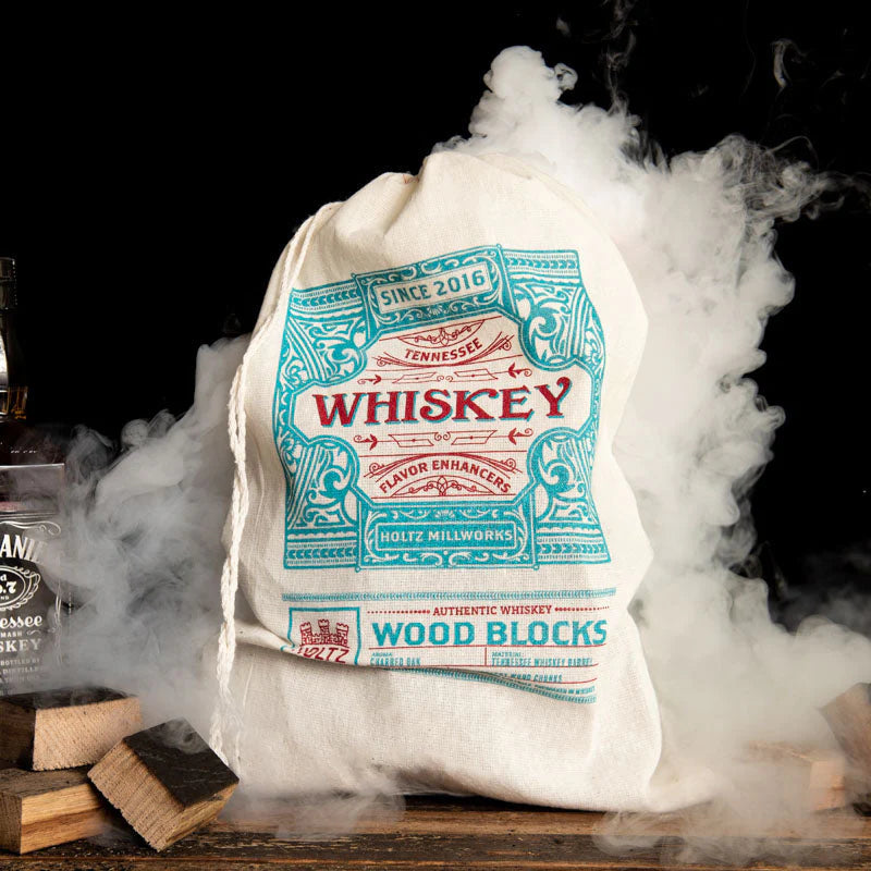 Tennessee Whiskey Barrel Flavor Enhancers - Barrel Wood Blocks For Smoking
