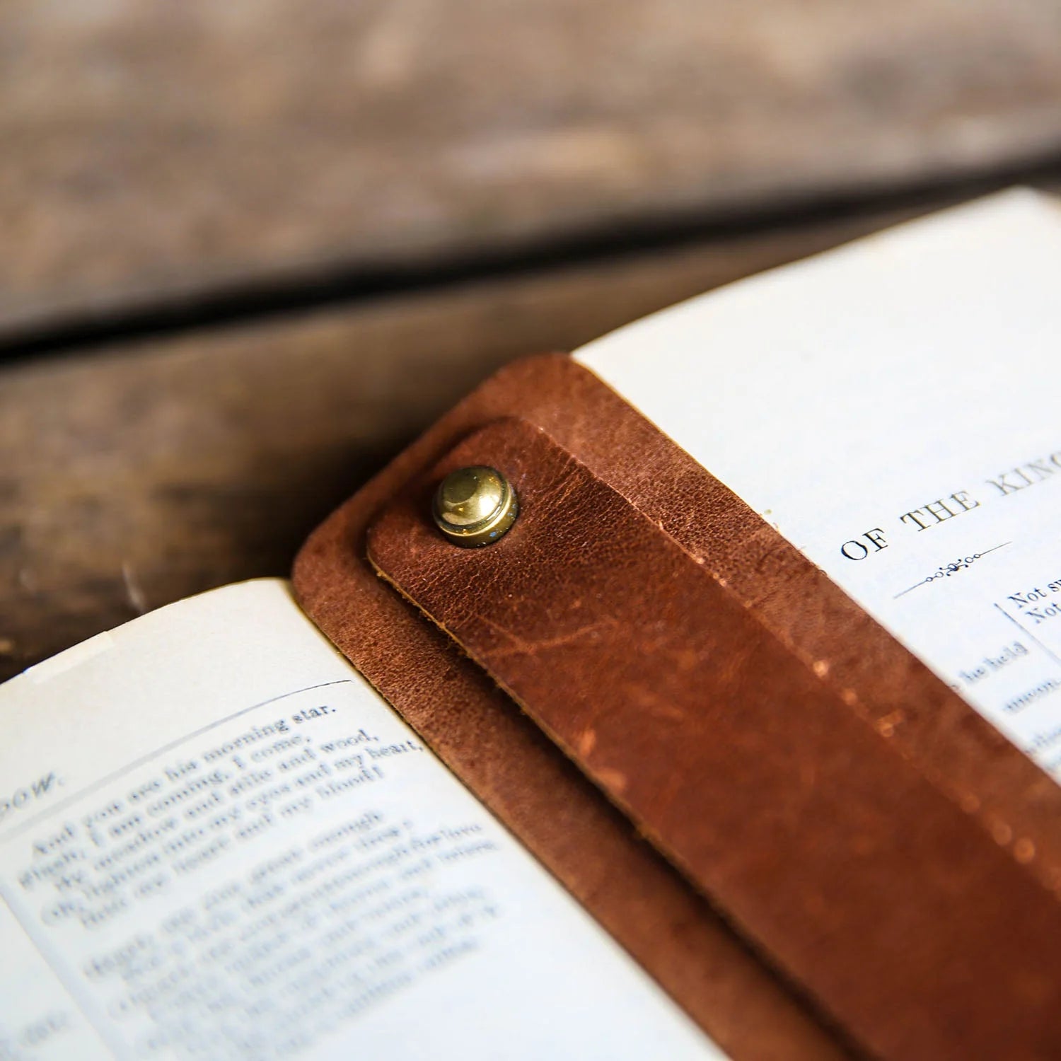 Double Bookmark Brown with Alabama Script A