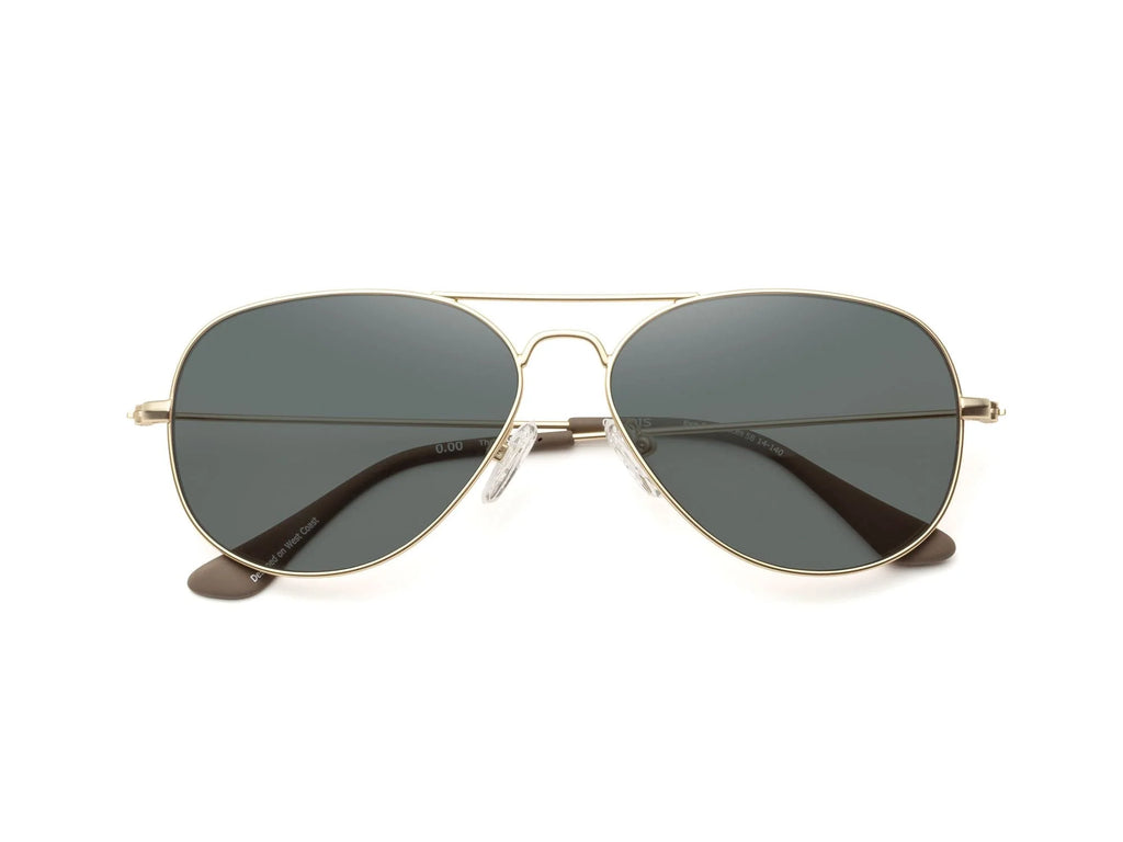 Caddis Mabuhay Sunglasses Matte Gold - Polarized Gray