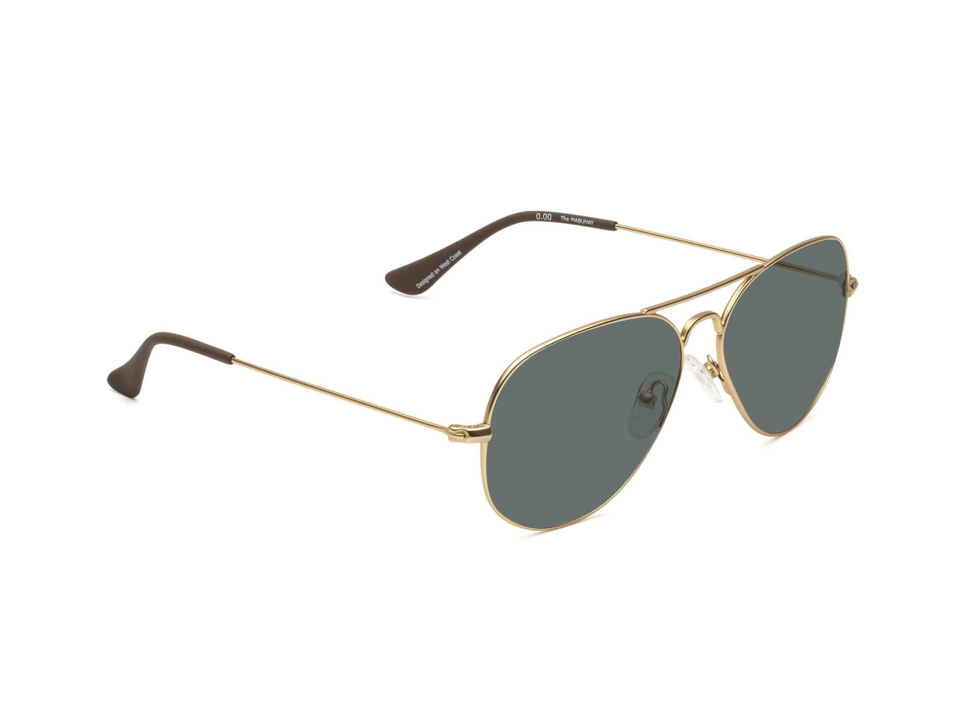Caddis Mabuhay Sunglasses Matte Gold - Polarized Gray