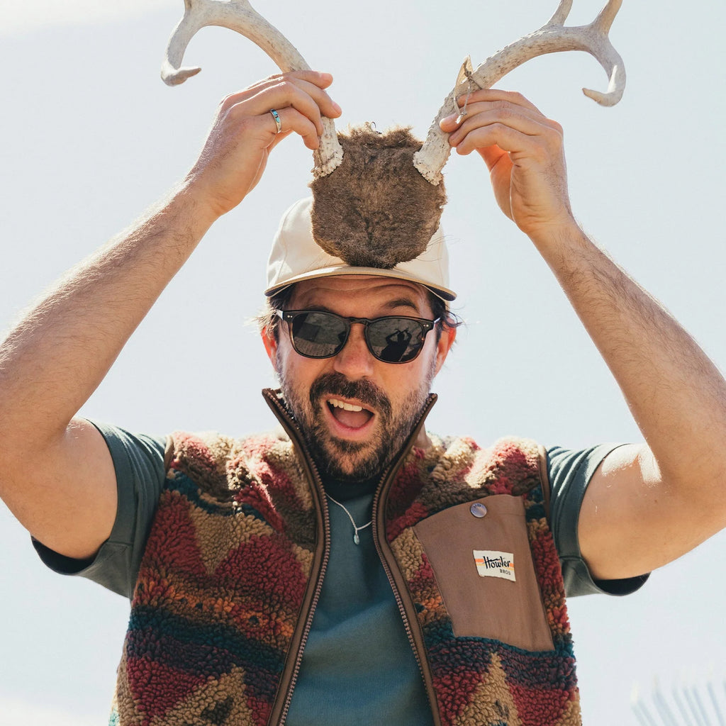 Chisos Fleece Vest - Mitla Motifs Russet