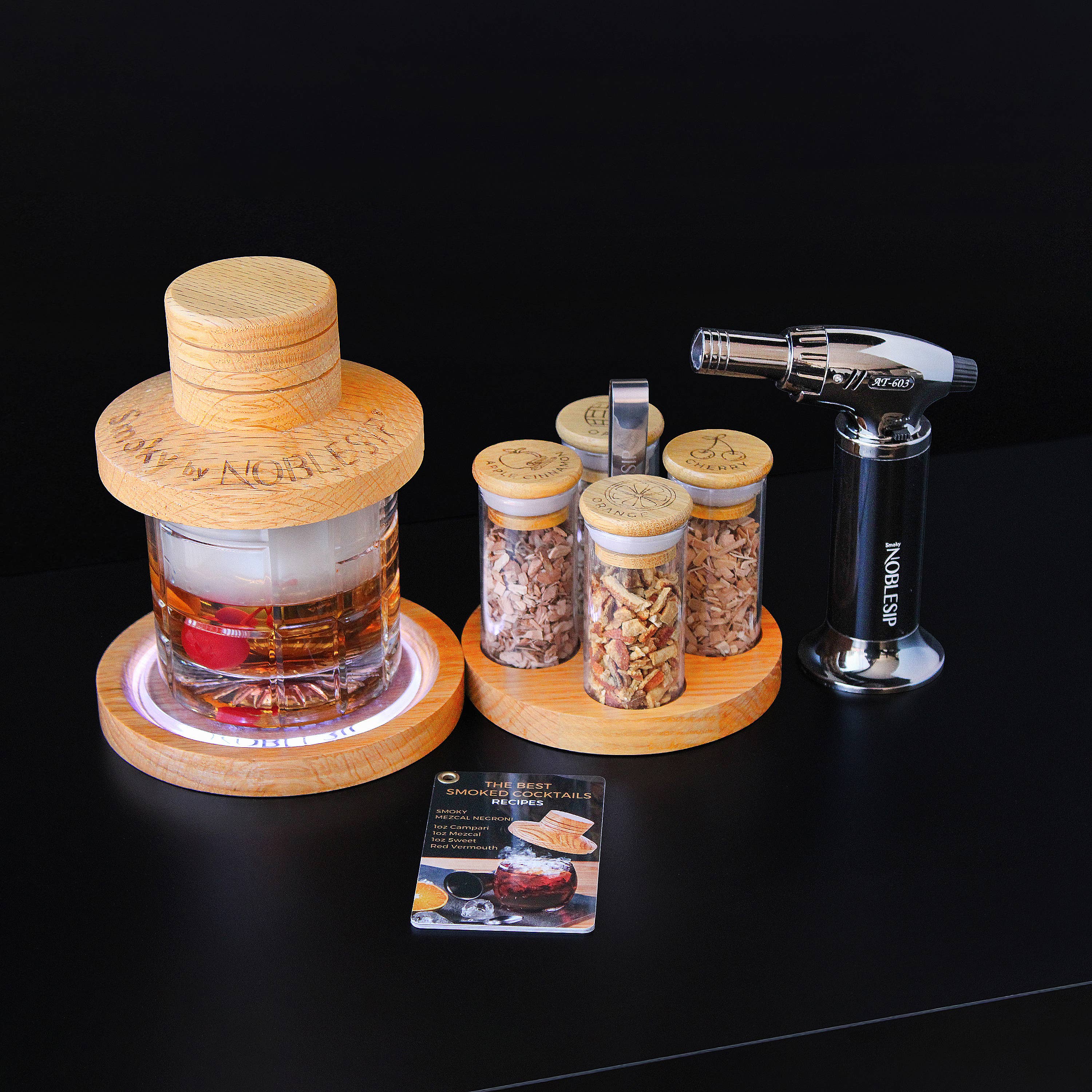 Cocktail Smoker Kit "Smoky Pro" Whiskey Home Bar New Gift