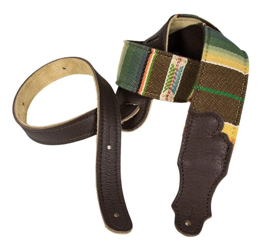 2′′ Saddle Blanket Guitar Strap Chocolate