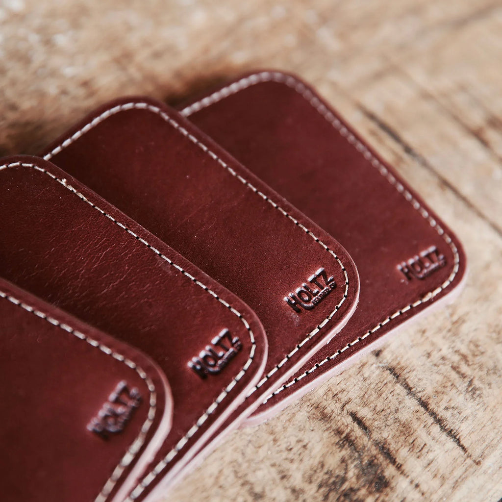 Coaster Set of 4 Dark Brown