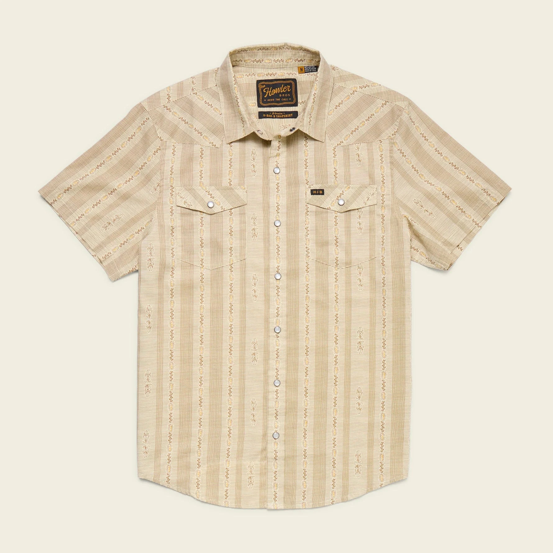 H Bar B Snapshirt - Prairie Garland - Dust