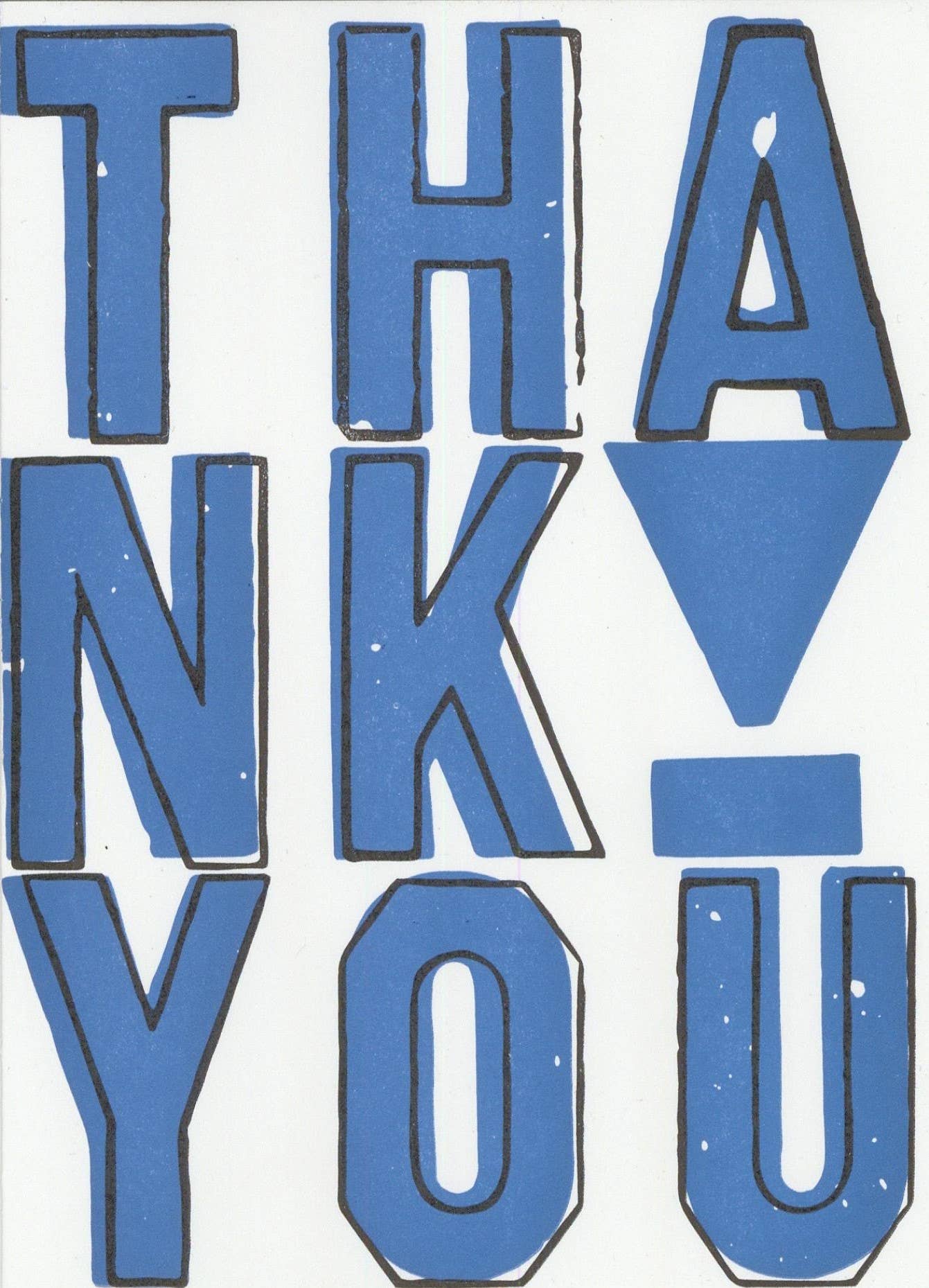 Thank You Outline Boxed Cards - Pack of 8 Cards