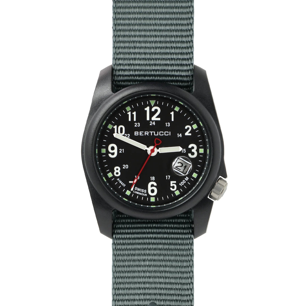 BERTUCCI DX3® SUPER™ - BLACK W/ VINTAGE DRAB™ NYLON BAND