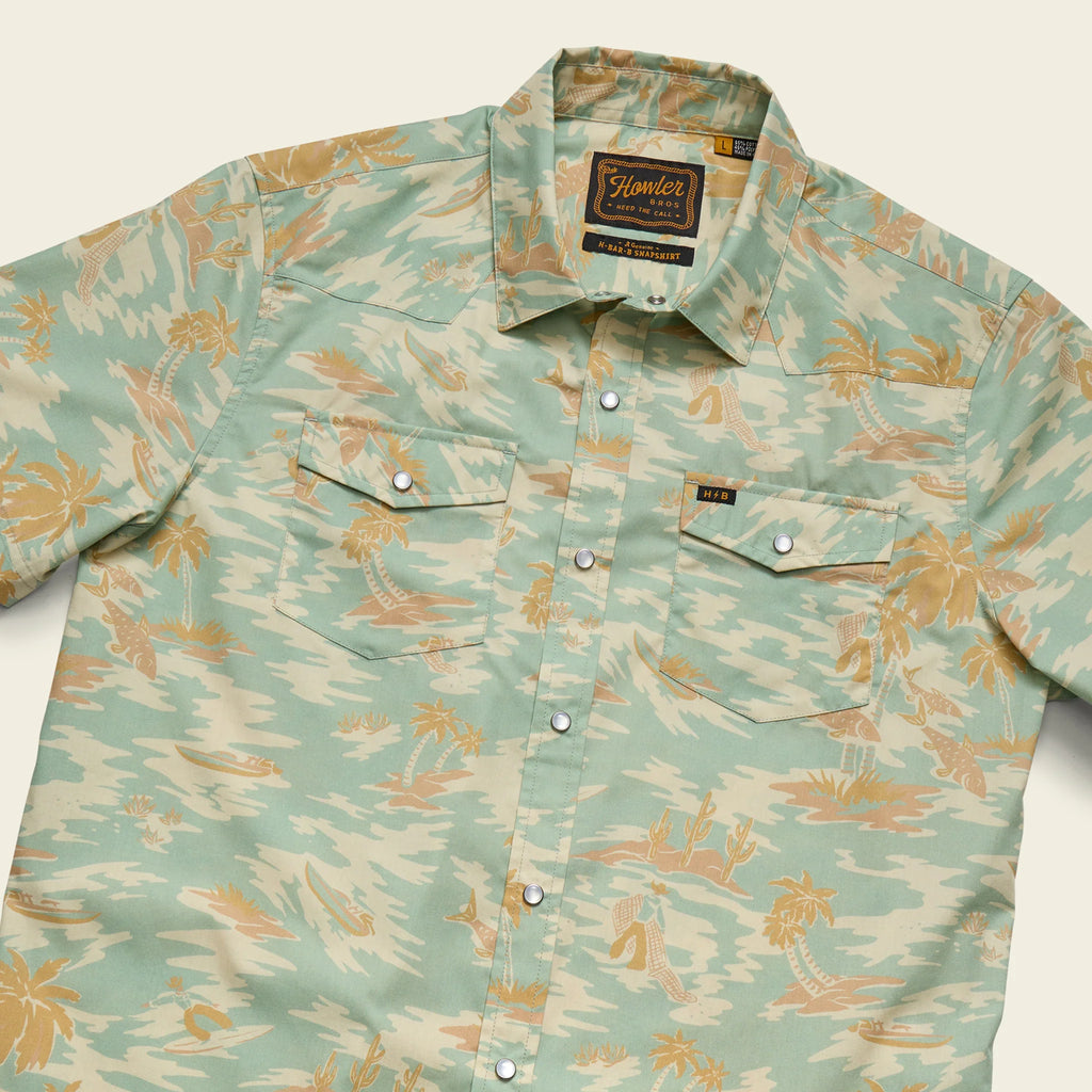 H Bar B Snapshirt : Dreamland : Seafoam
