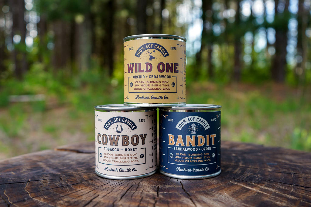Cowboy "First Edition" | Tobacco + Honey 8oz Soy Candle
