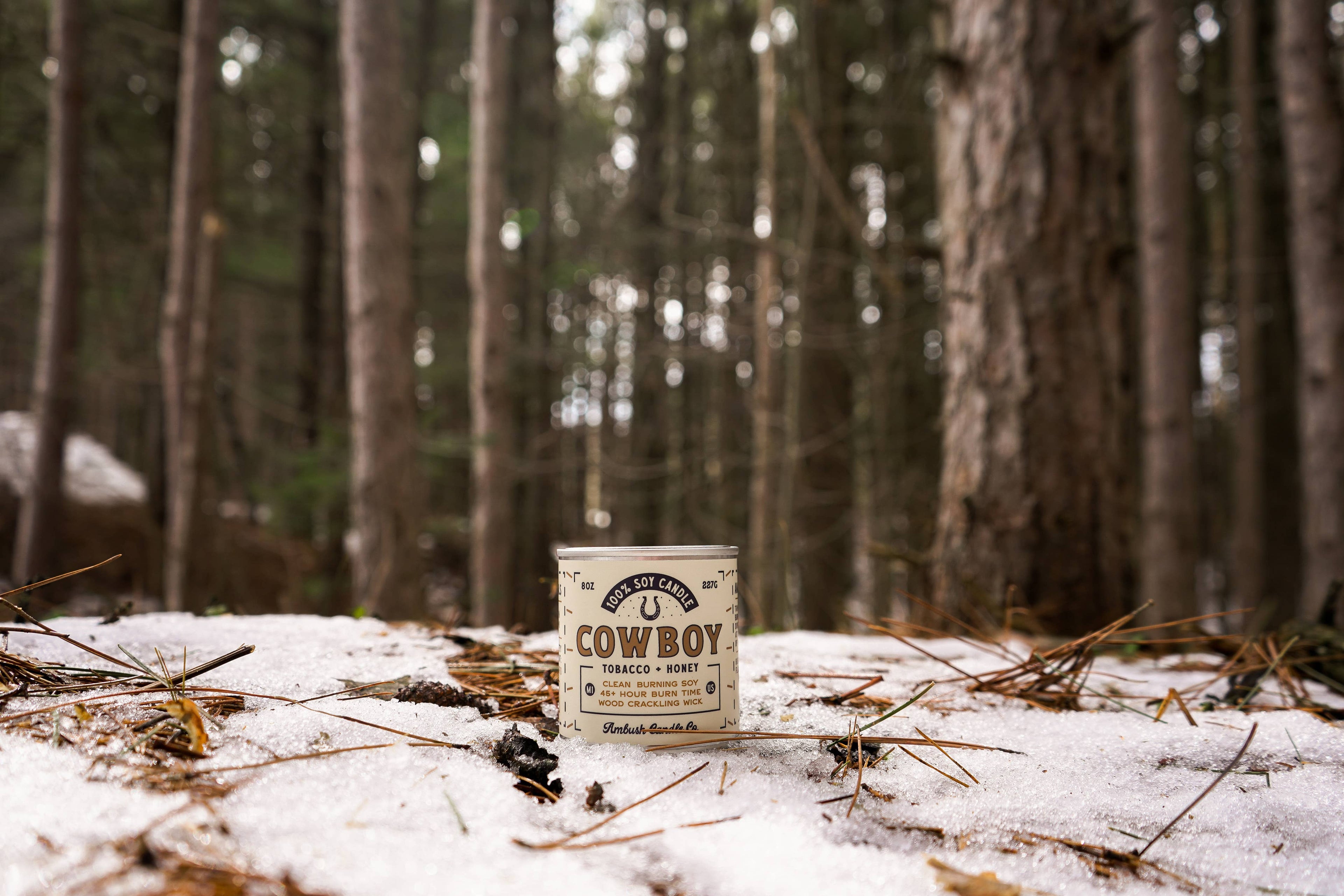 Cowboy "First Edition" | Tobacco + Honey 8oz Soy Candle