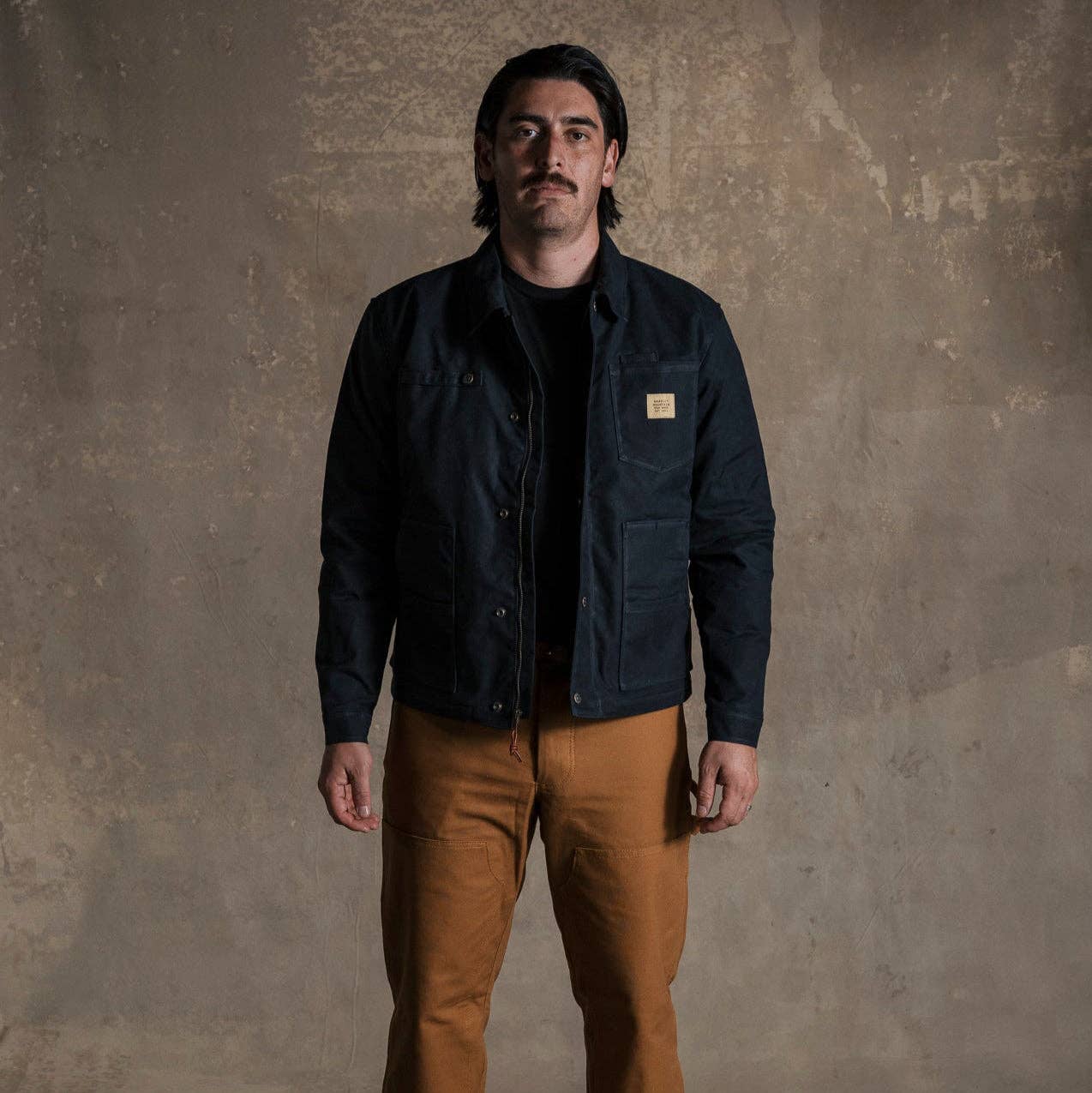 Cabin Jacket w/ Zipper - Waxed Black