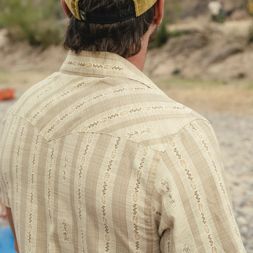 H Bar B Snapshirt - Prairie Garland - Dust