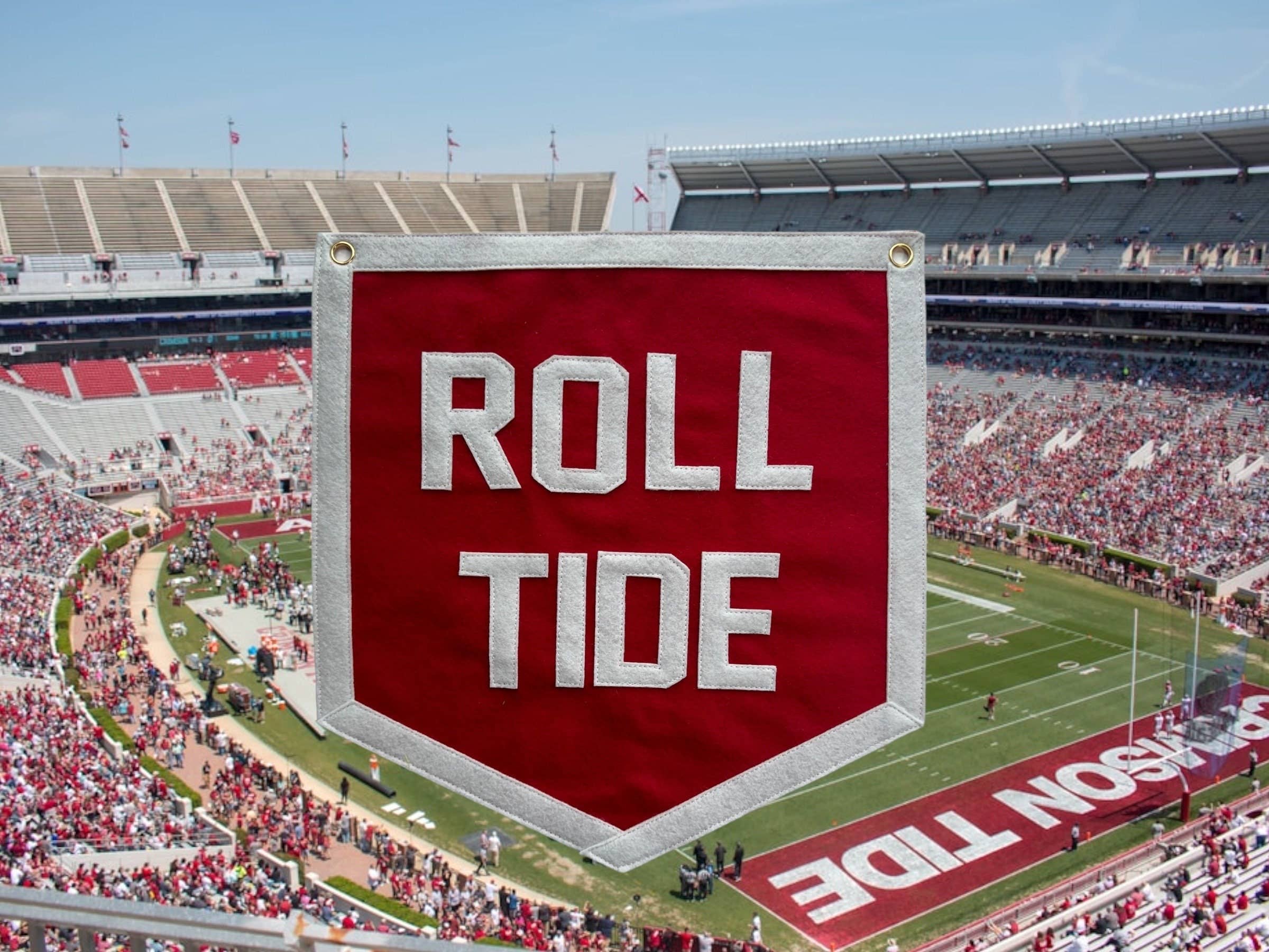 Alabama Roll Tide Stiched Wall Pennant