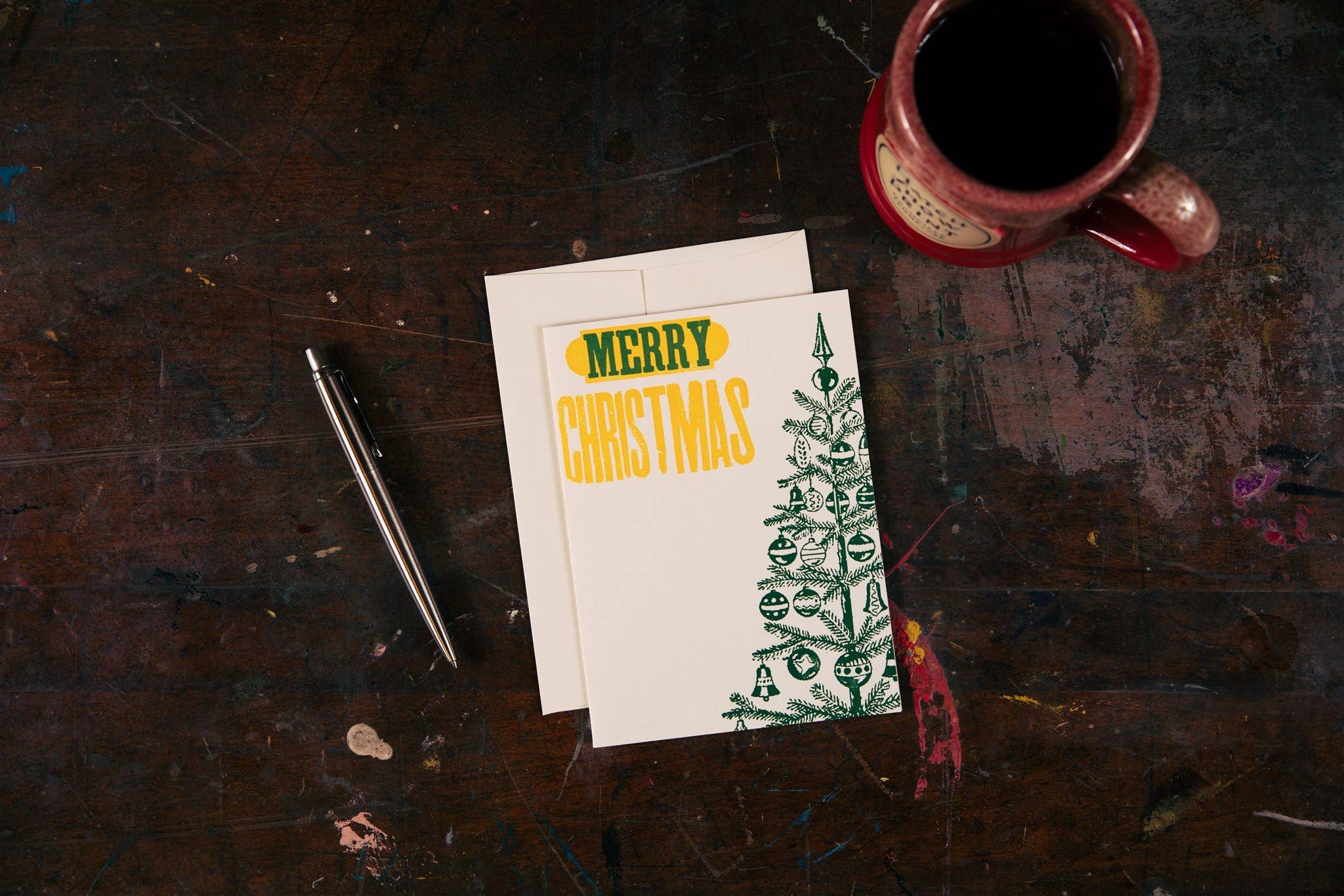 Merry Christmas Half Tree Card