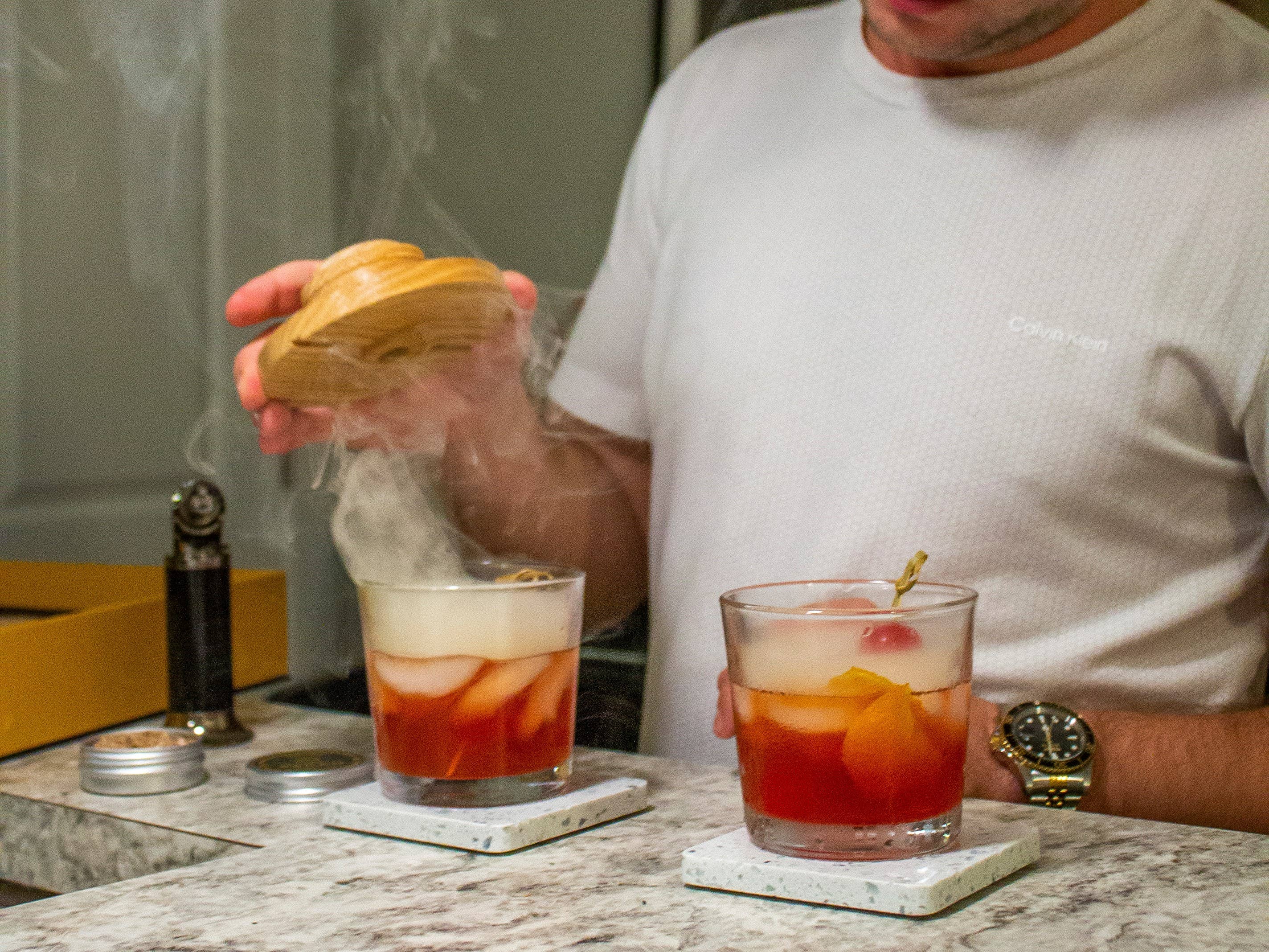 Wood Chips for Cocktail and Food Smokers, Bar gift case 4pcs