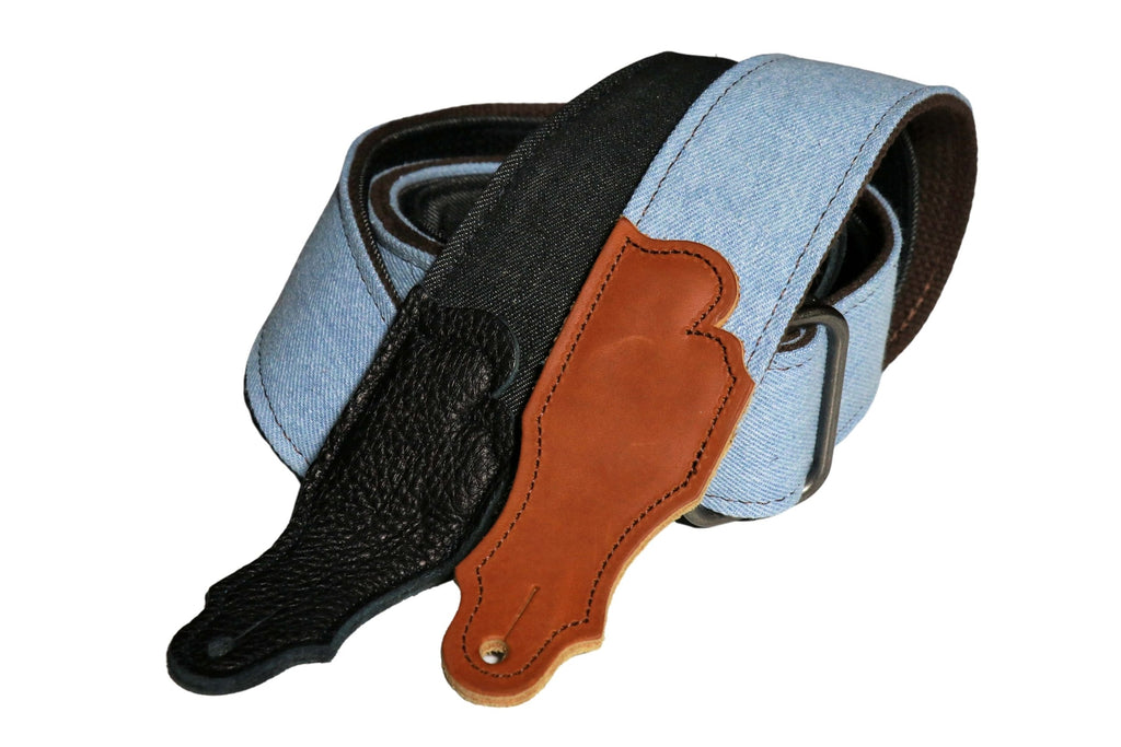 Denim Guitar Strap Blue