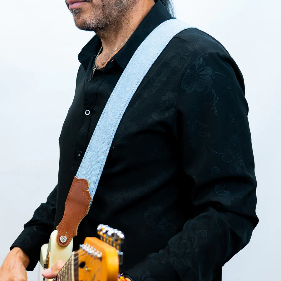 Denim Guitar Strap Blue