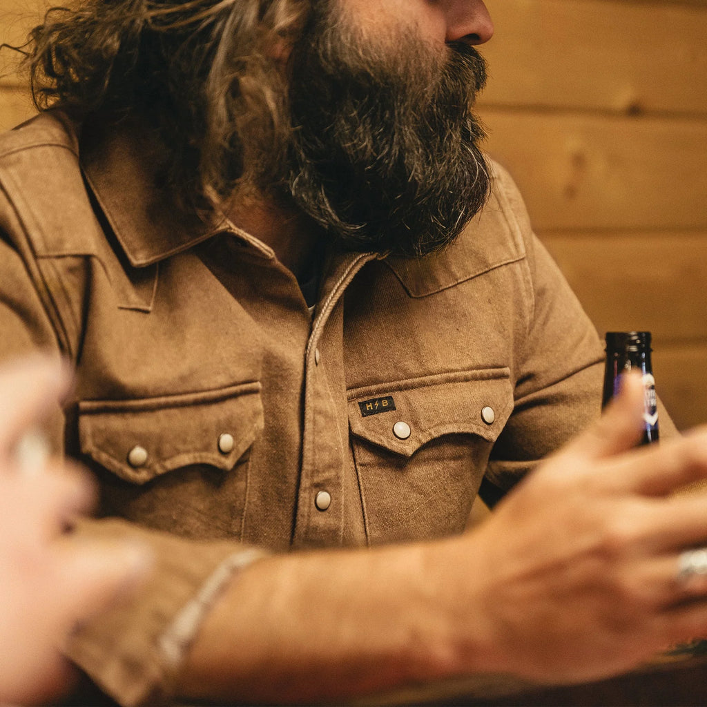 Dust Up Denim Snapshirt - Owens Oaker Wash