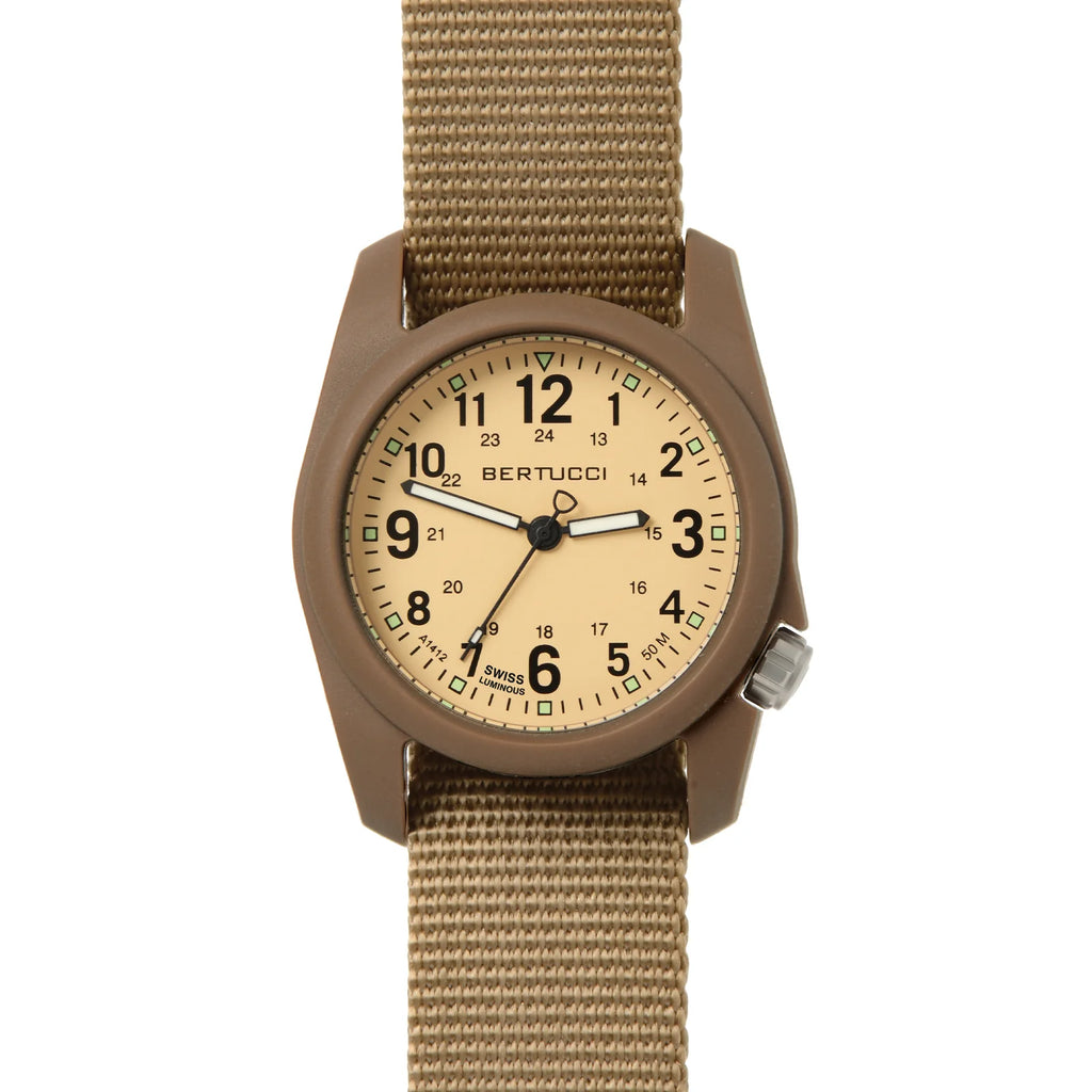 Bertucci DX3® FIELD™ - PATROL KHAKI™ DIAL W/ COYOTE NYLON BAND