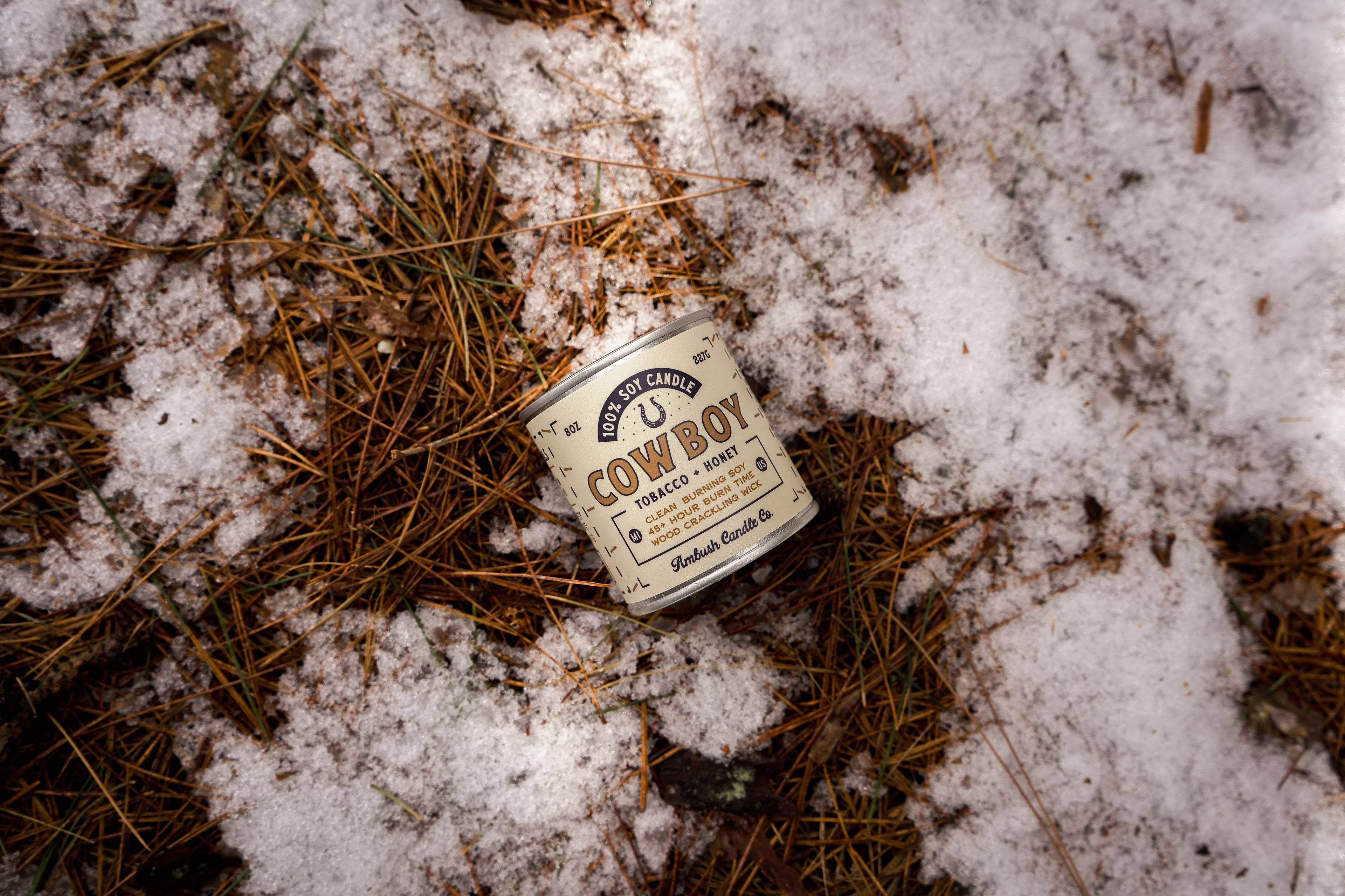 Cowboy "First Edition" | Tobacco + Honey 8oz Soy Candle