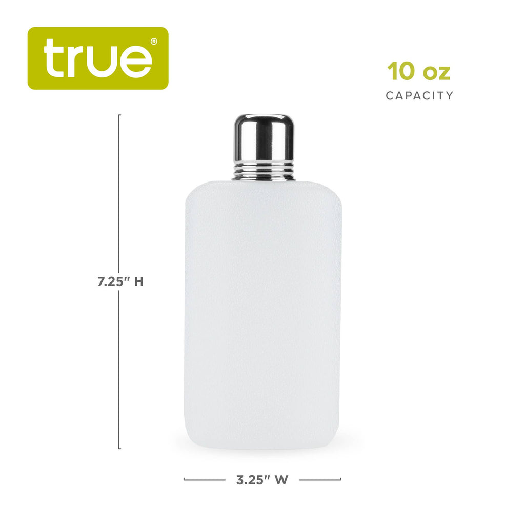 Rogue Plastic Flask w Shot Glass Lid ASST COLORS and SIZES