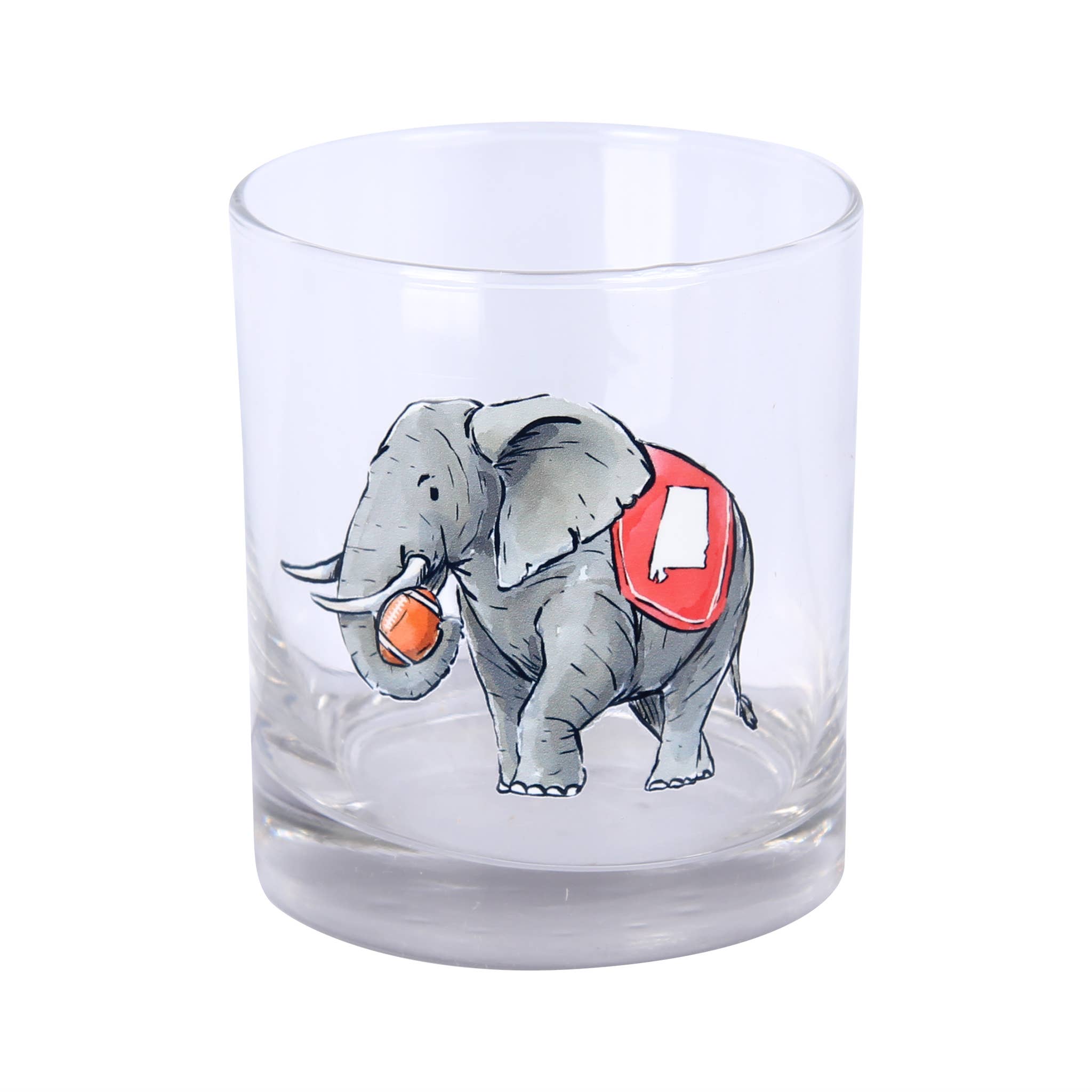 Alabama AL State Spirit Elephant Rocks Glass