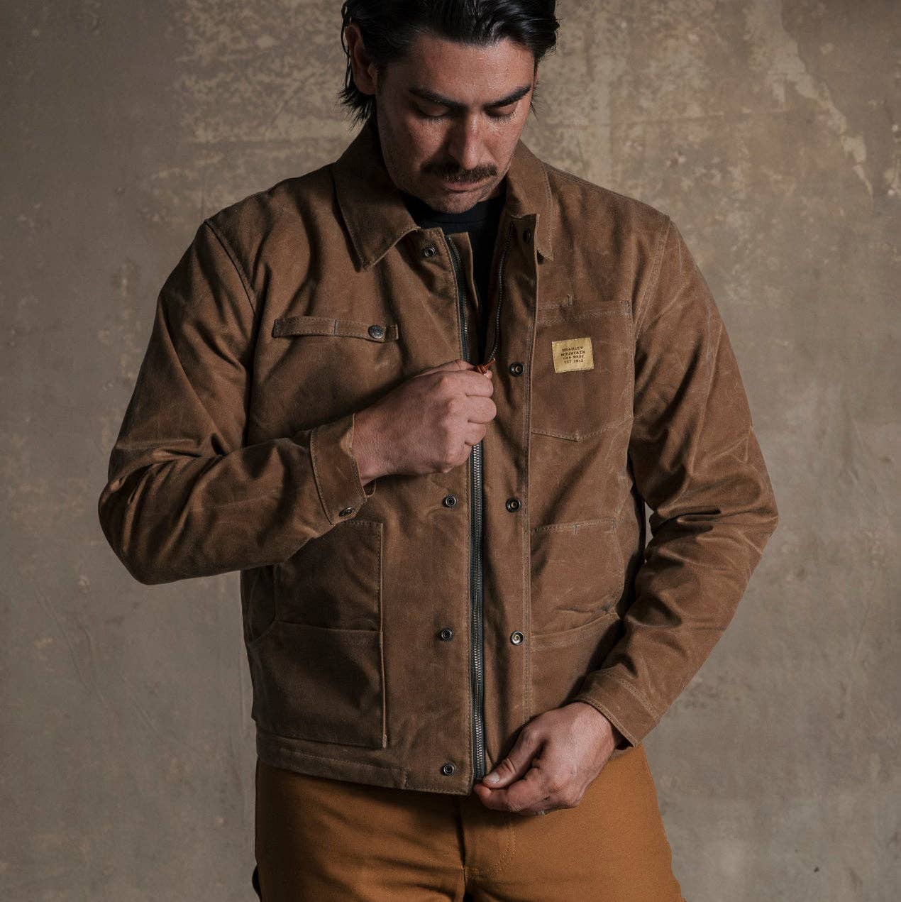 Cabin Jacket w/ Zipper - Brush Brown