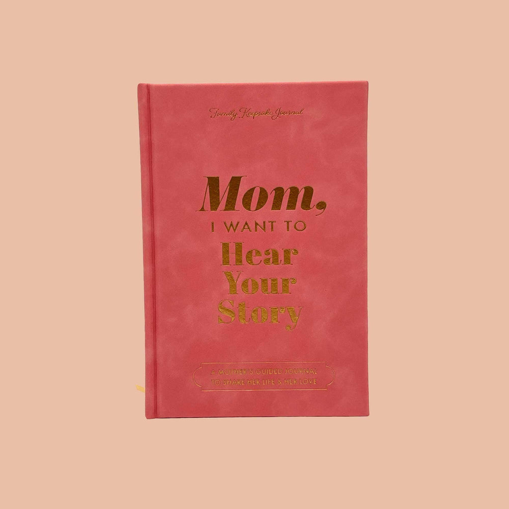 Mom, I Want to Hear Your Story Heirloom Rose Leather Cover Version