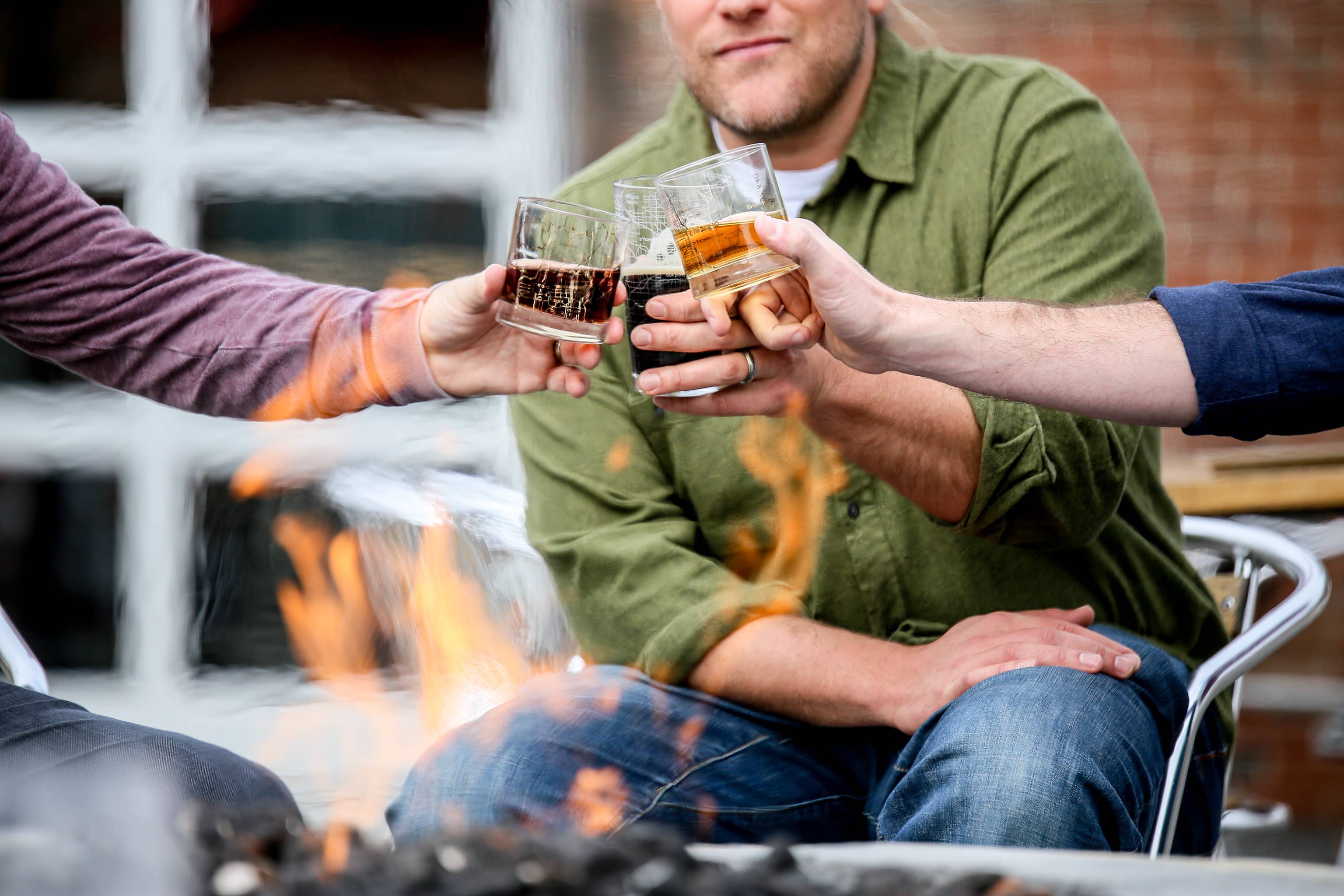 Tuscaloosa AL Map Rocks Whiskey Glass