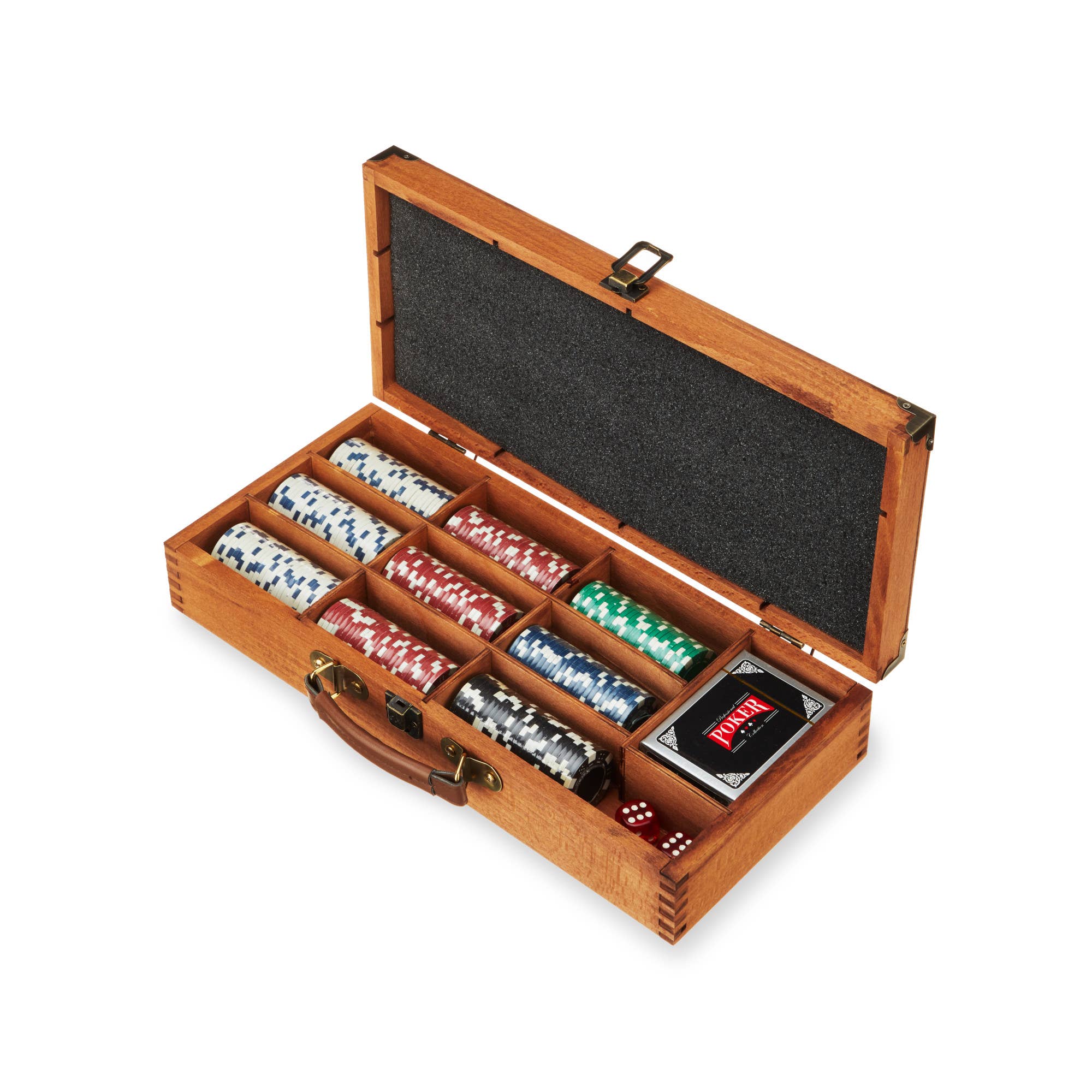Classic Poker Set with Wooden Box