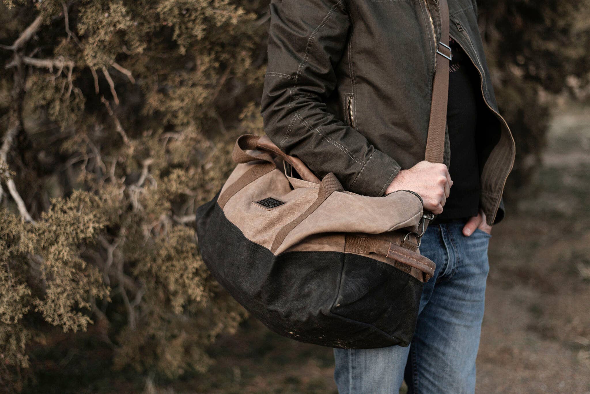 Neelum Duffel Bag -Waxed Canvas Bag