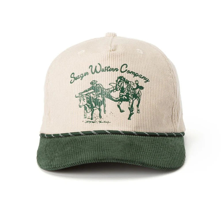 Los Rios Corduroy Snapback Natural Green