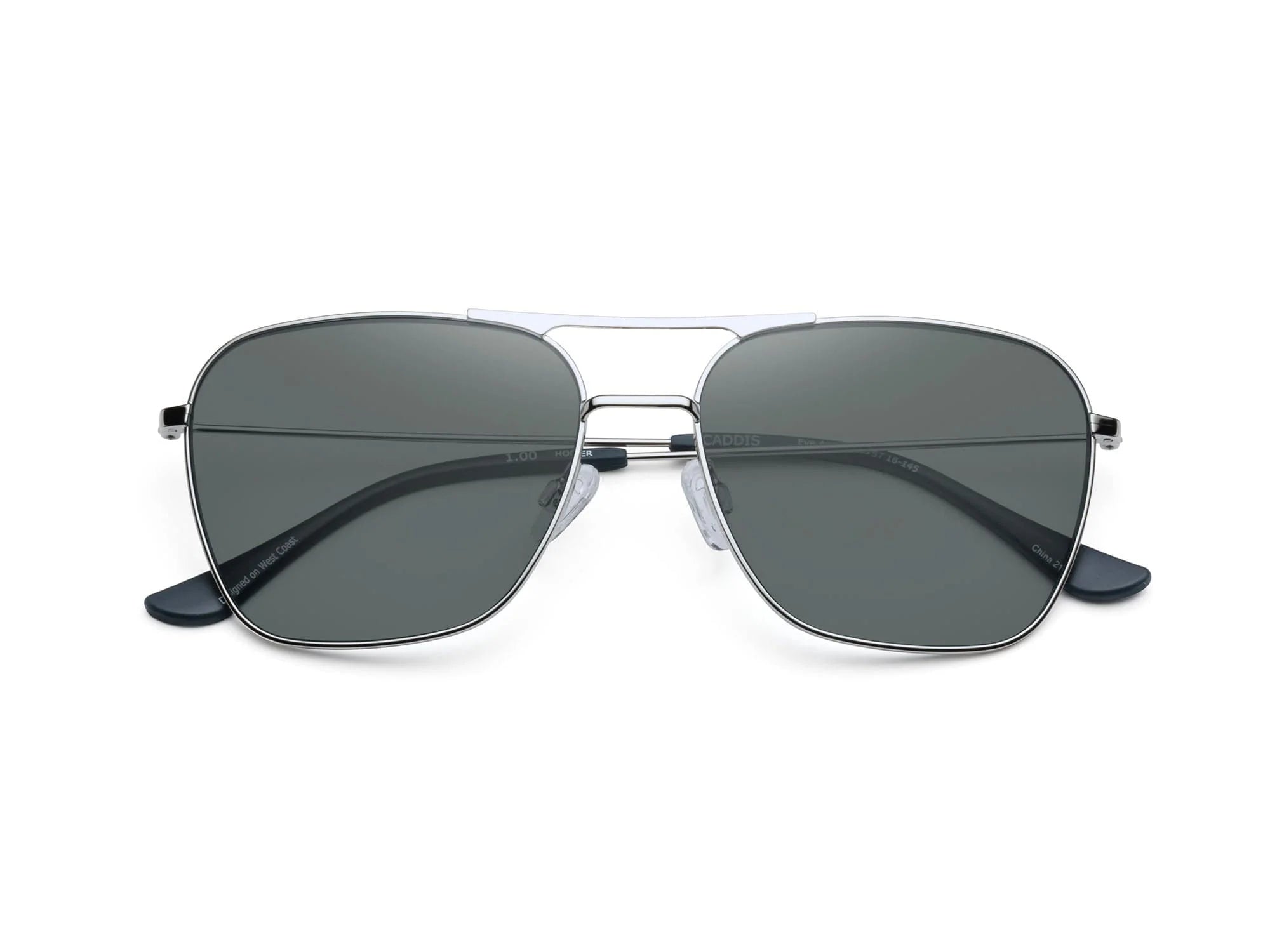 Caddis Hooper Sunglasses Polished Gunmetal - Polarized Grey
