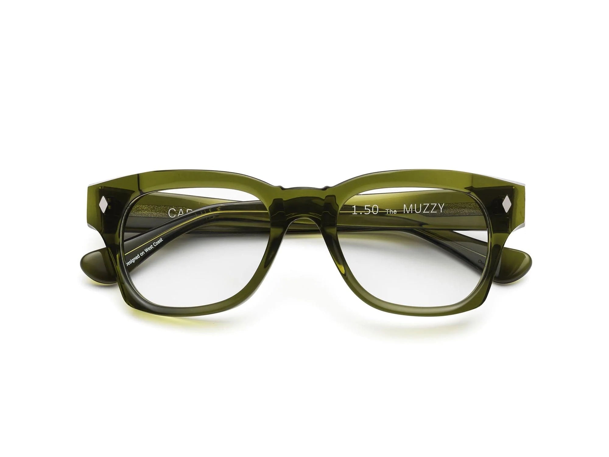 Caddis Muzzy Reading Glasses Heritage Green